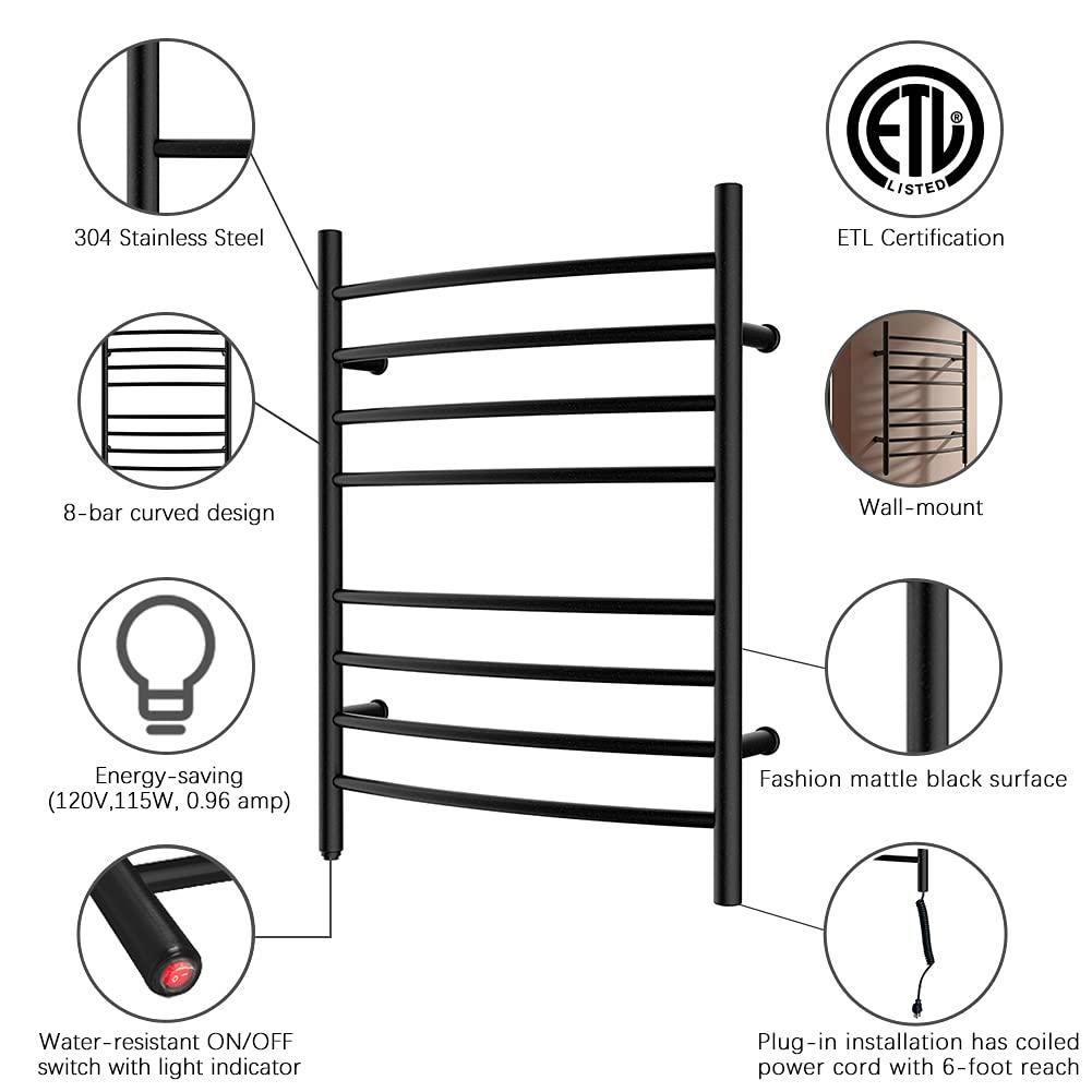 Curved Towel Rail Towel Warmer