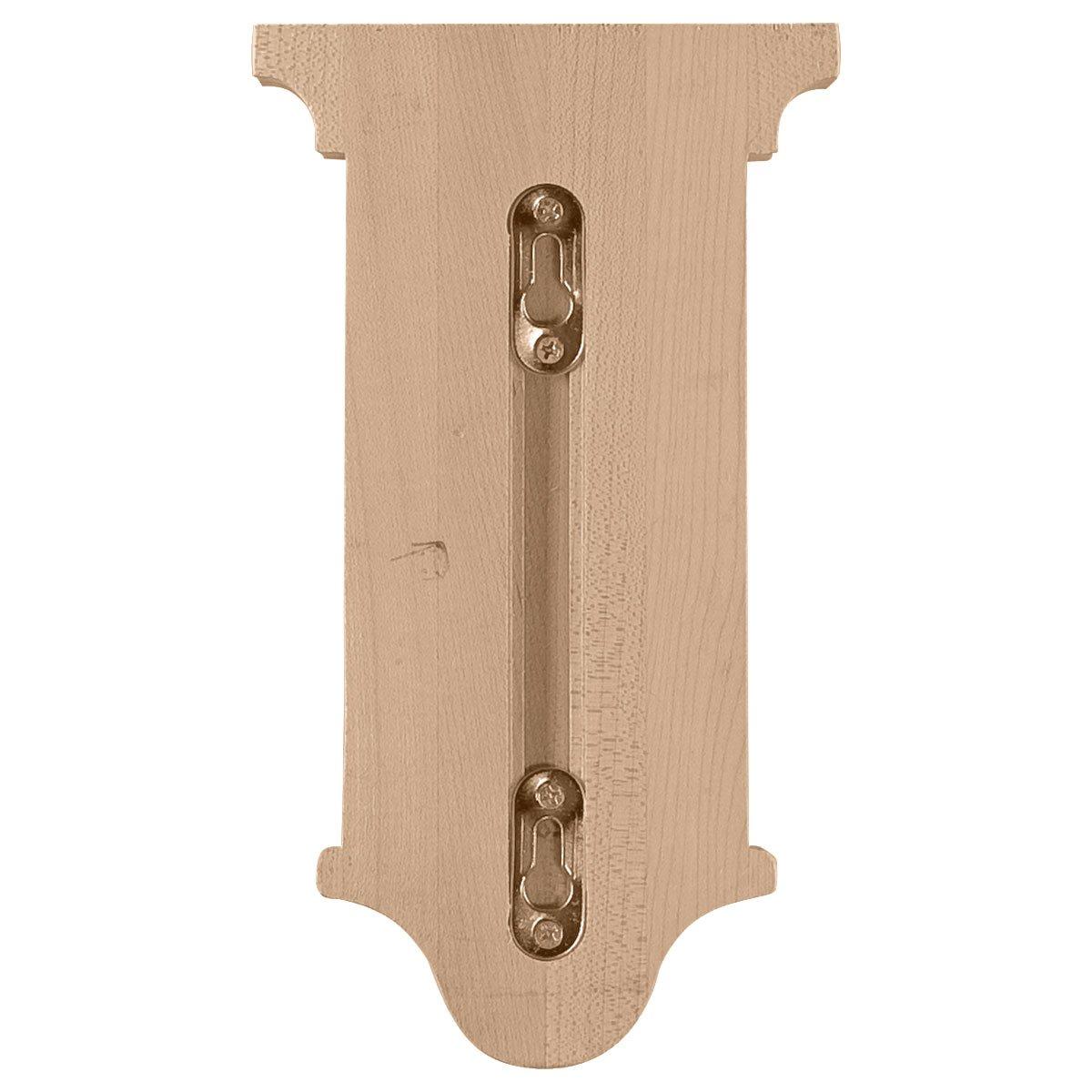 Ekena Millwork 5"W x 5"D x 9"H Arts and Crafts Corbel, Rubberwood