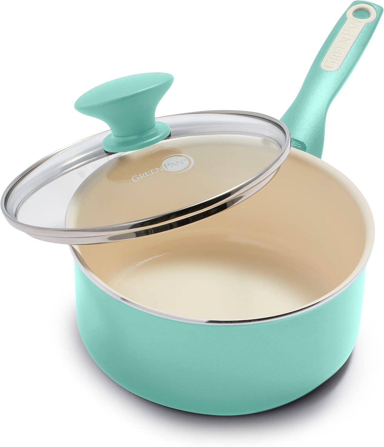 GreenPan GreenPan Rio Healthy Ceramic Nonstick 2 qt. Saucepan with Lid