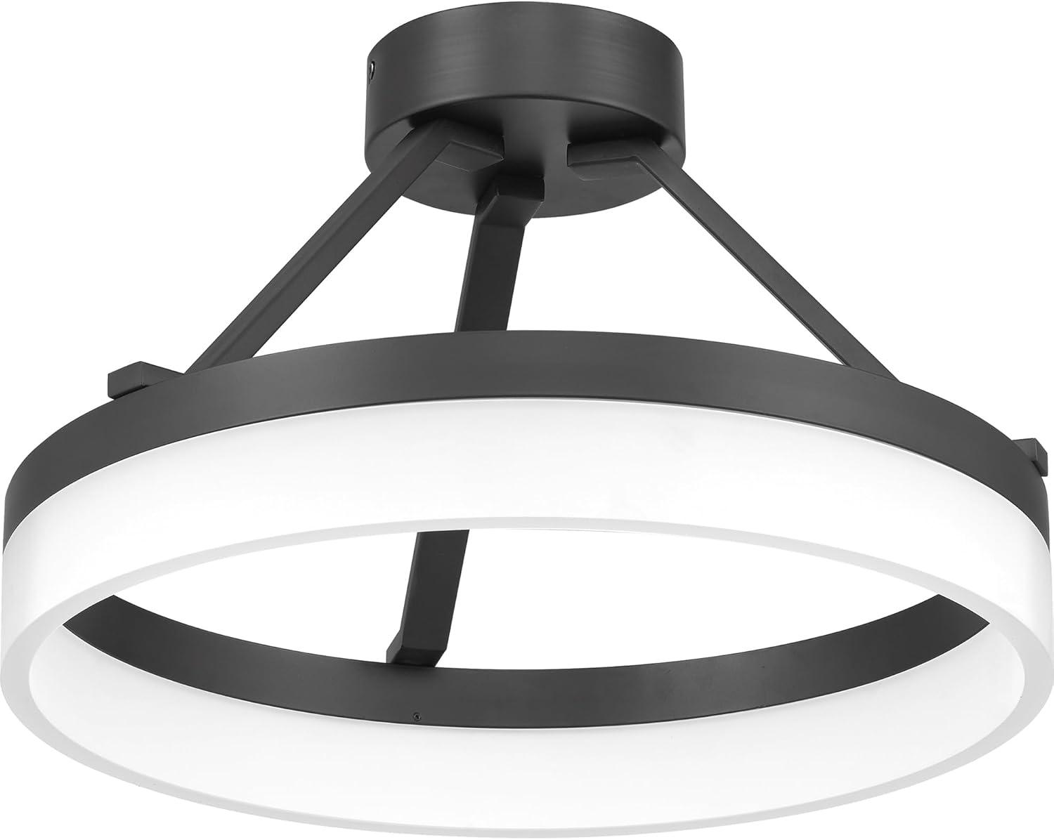 Danica Single Light Acrylic LED Semi Flush Mount