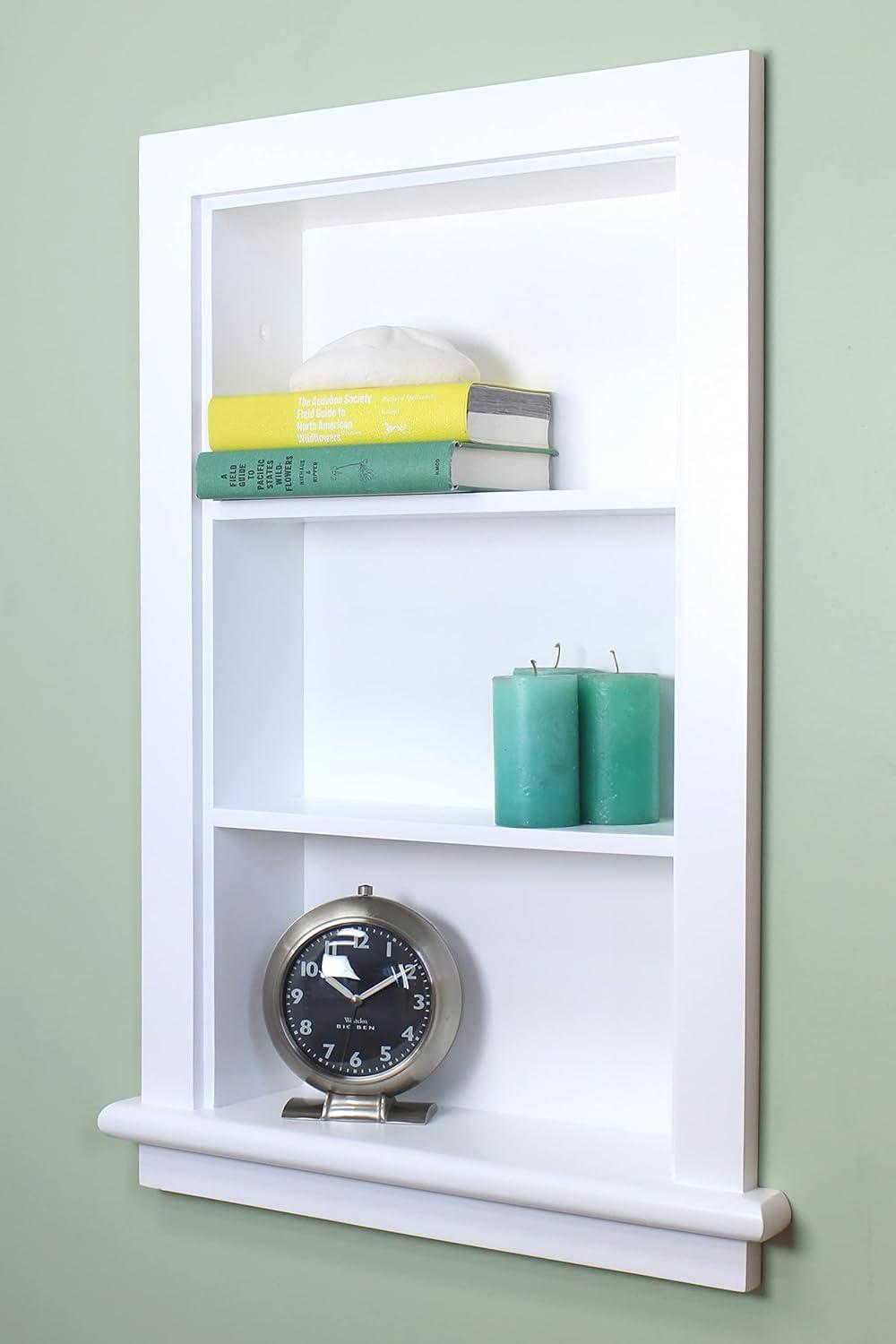 Fox Hollow Furnishings Fox Hollow Furnishings Recessed Wall Shelf with Adjustable Shelves