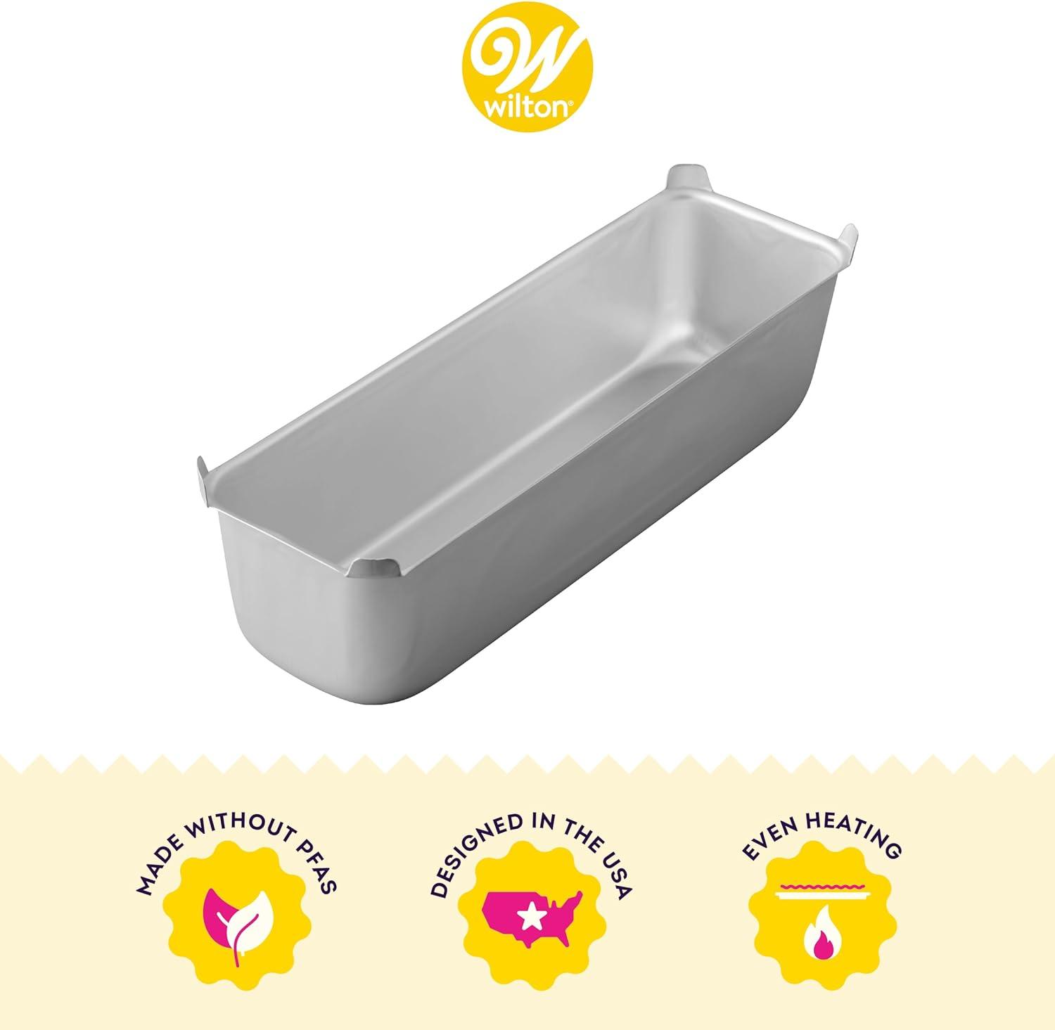 Wilton Jumbo Silver Non-Stick Aluminum Long Loaf Pan