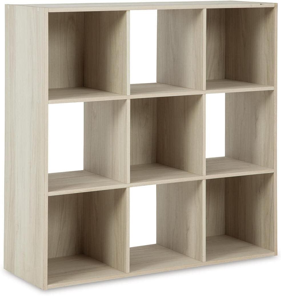 Socalle White Transitional 9-Cube Organizer