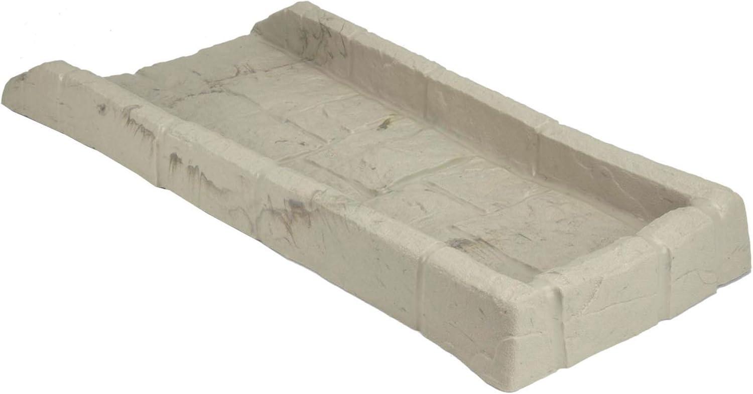 Suncast SB24 Decorative Rain Gutter Downspout Splash Block, Tan  (2 Pack)