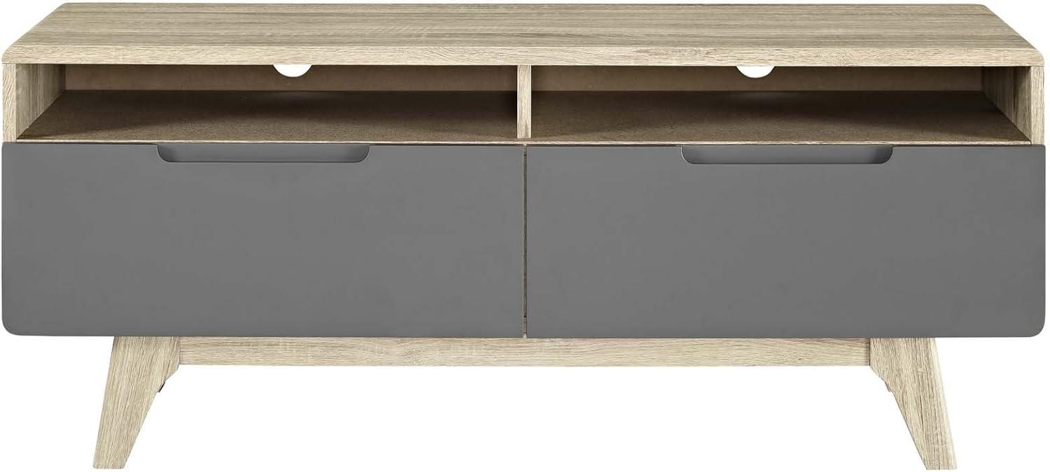 Modway Origin 47" Particleboard TV Stand for TVs up to 50" in Natural/Gray