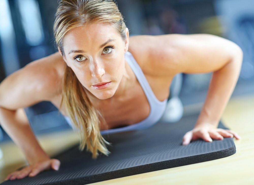 Crown Sporting Goods 15 mm Extra Thick Yoga Mat, Red