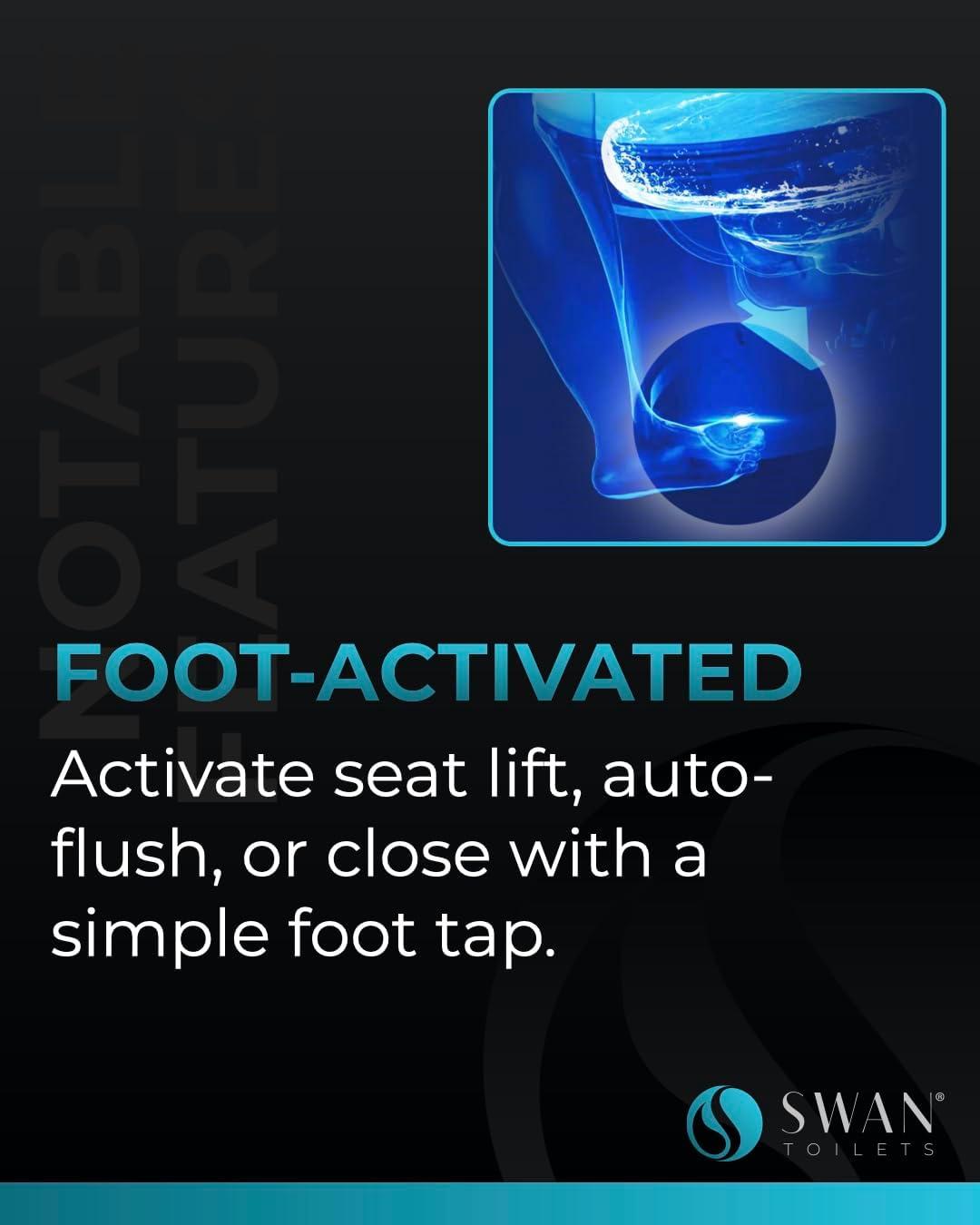 Swan S Pro Smart Bidet Toilet – Heated Seat, Auto Flush, Remote Control, Self-Cleaning Nozzle