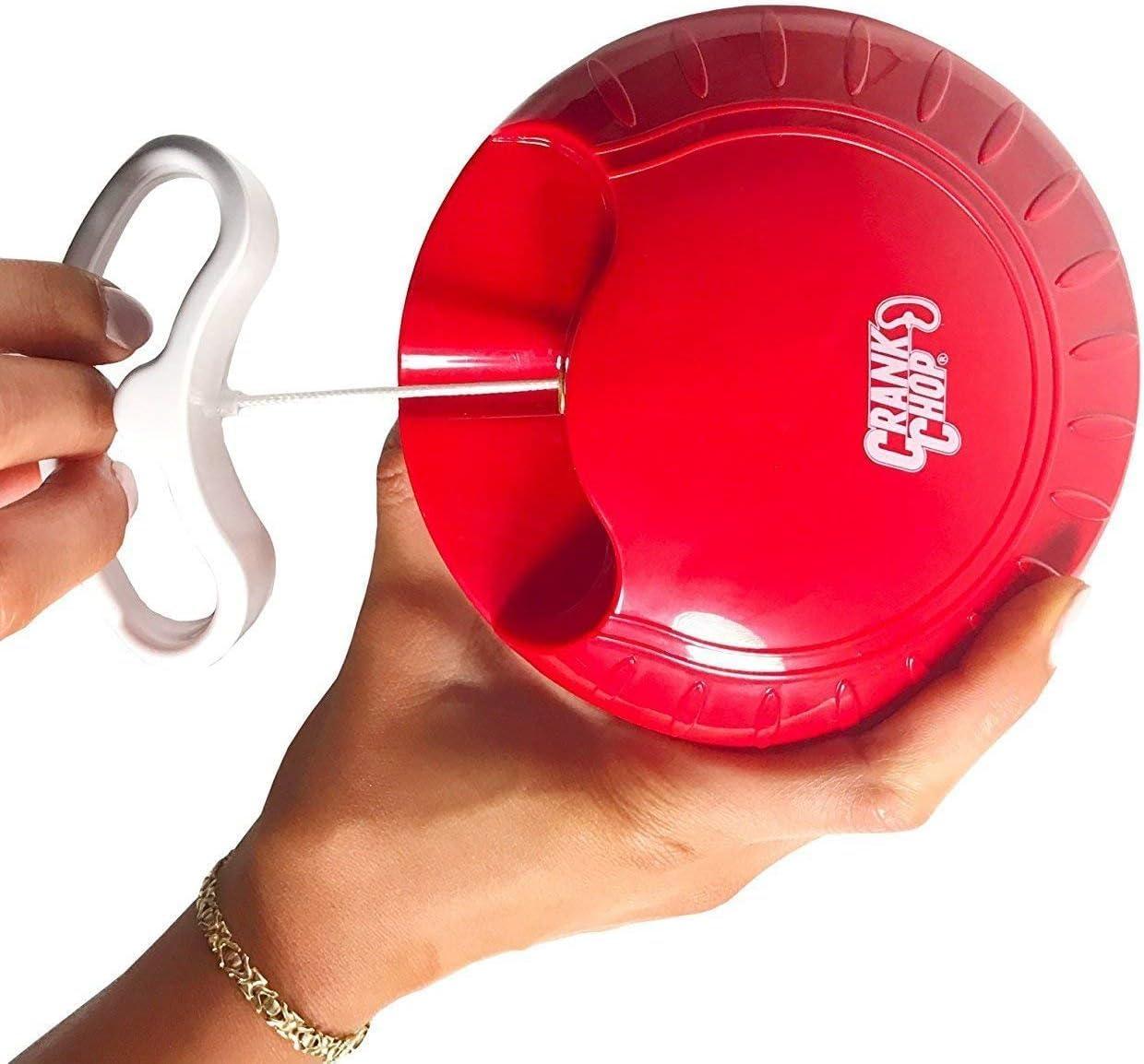 Crank Chop Food Chopper and Processor Original - Chop Dice Puree Vegetables Onions Tomatoes Garlic Meats and Nuts in Just Seconds for Delicious Meals - Perfect for Homemade Salsa