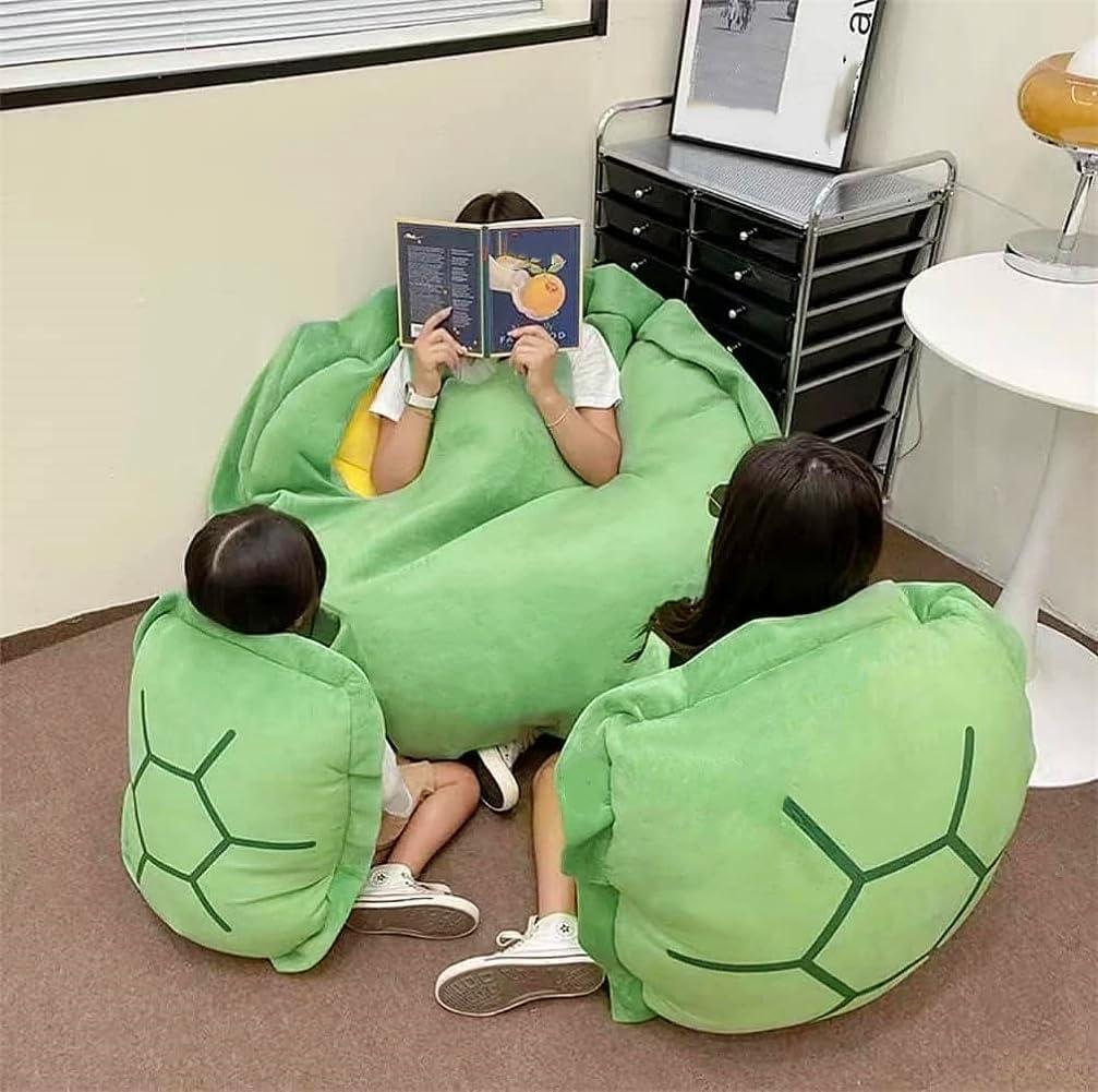 40 Inch Wearable Turtle Shell Pillows Weighted Stuffed Animal Costume Plush Toy Funny Dress Up, Gift for Kids Adults
