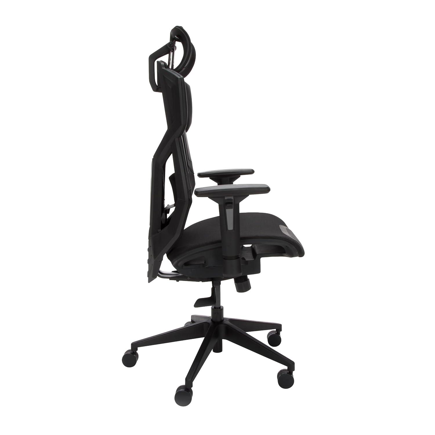 Respawn RESPAWN FLEXX Mesh Gaming Chair With Lumbar Support, Ergonomic Gaming Chair with Recline/Tilt Tension Controls, Adjustable Arms, 300lb Max Weight With Wheels for Computer/Desk/Office