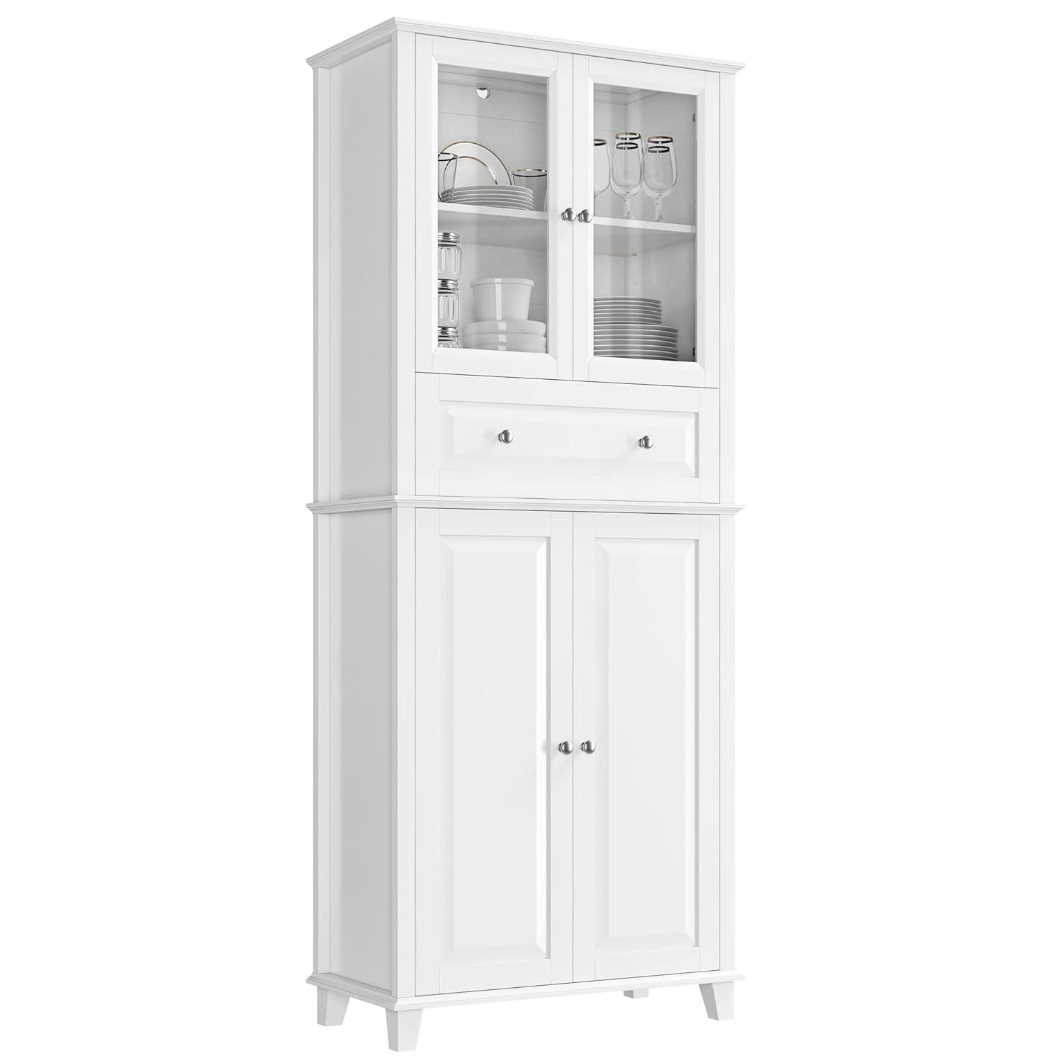 76'' Kitchen Pantry Storage Cabinet