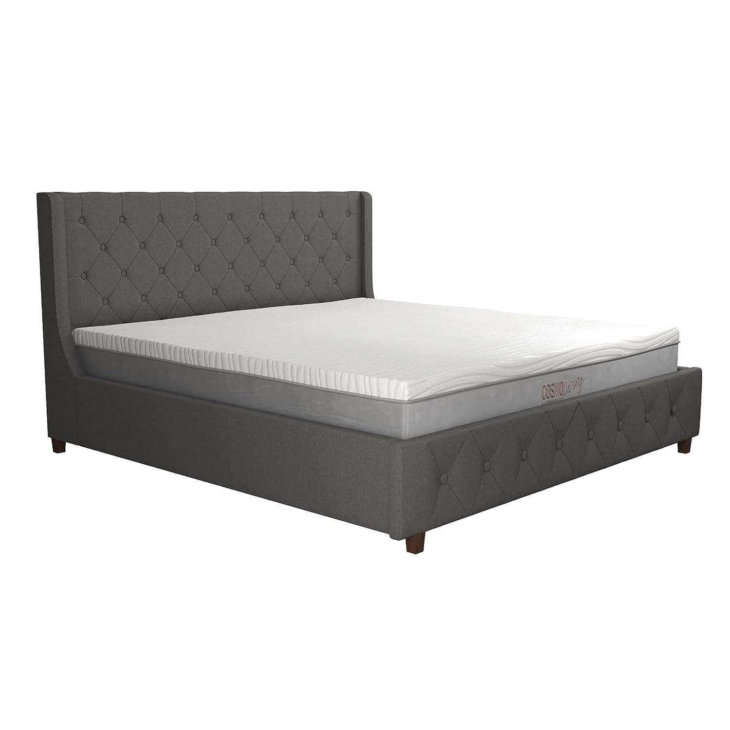 CosmoLiving by Cosmopolitan Mercer Tufted Upholstered Platform Bed
