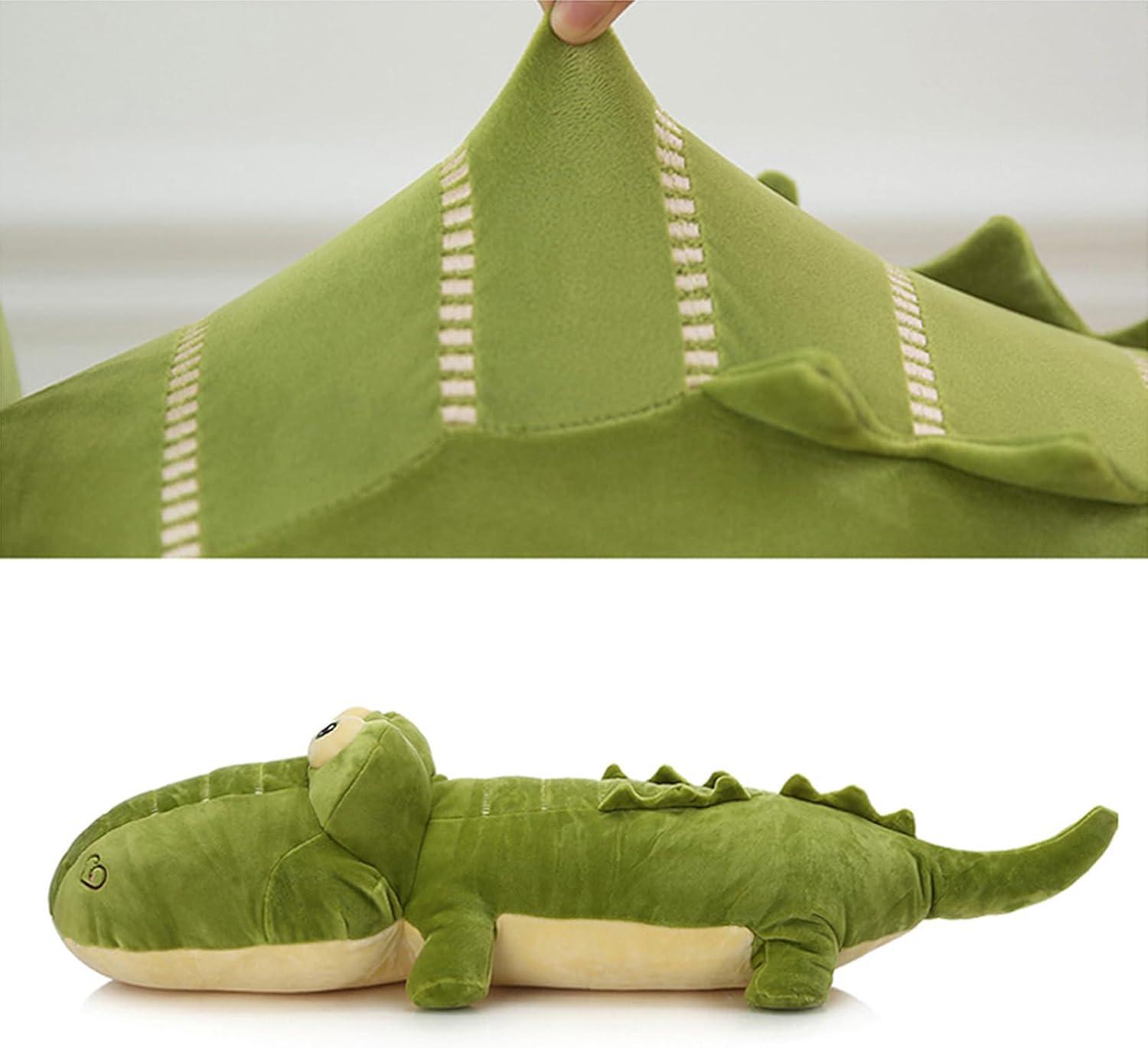 Crocodile Big Hugging Pillow, Soft Alligator Plush Stuffed Animal Toy Gifts for Kids, Birthday, Christmas 25.6"