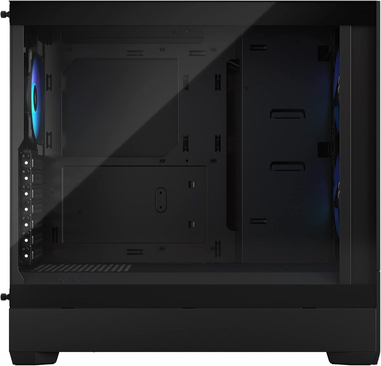 Black Tempered Glass RGB Gaming Tower Case