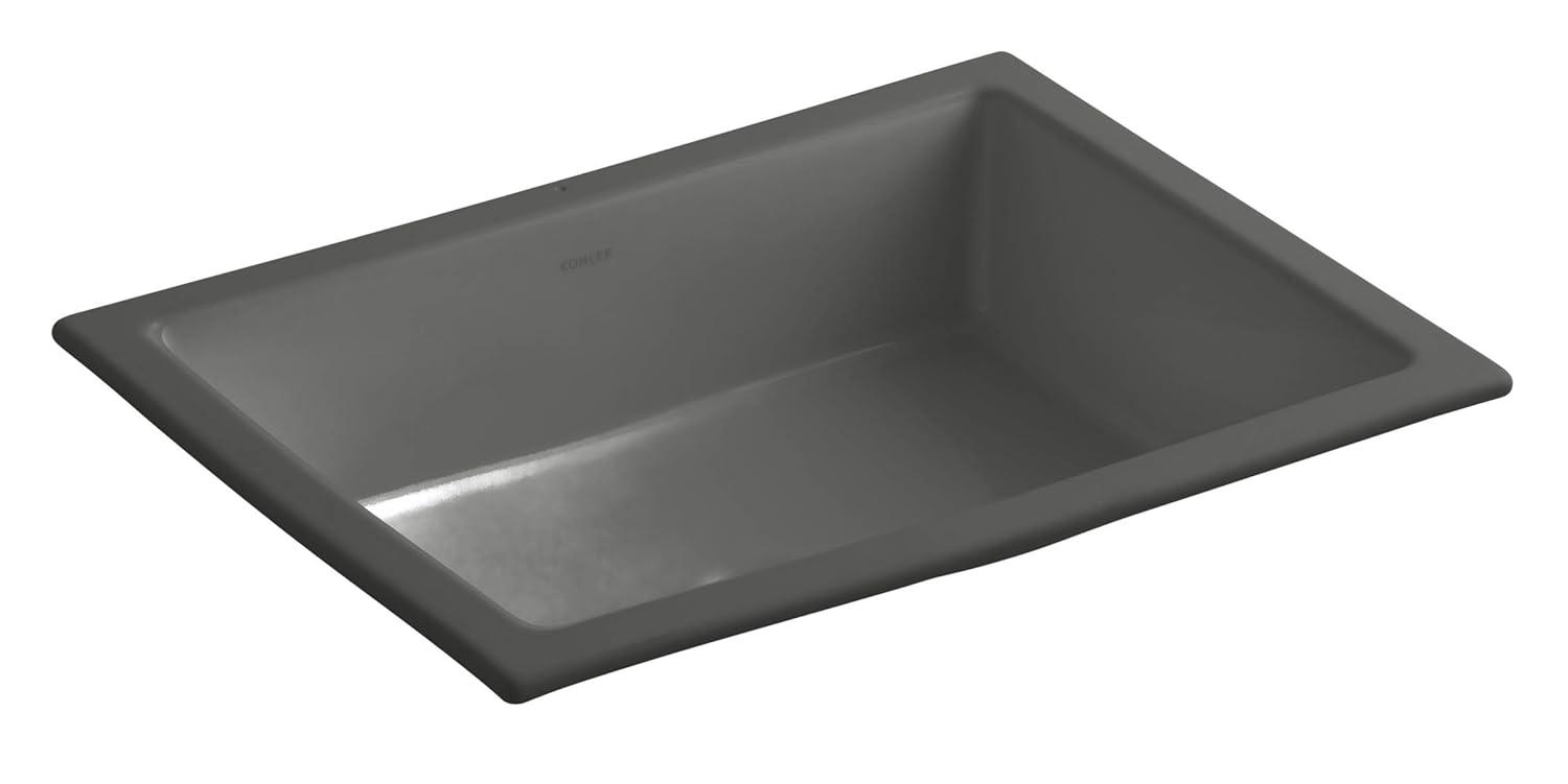 Verticyl Rectangular Undermount Bathroom Sink with Overflow