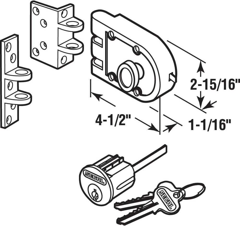 Prime-Line Bronze, Double Cylinder Deadlock (Single Pack)