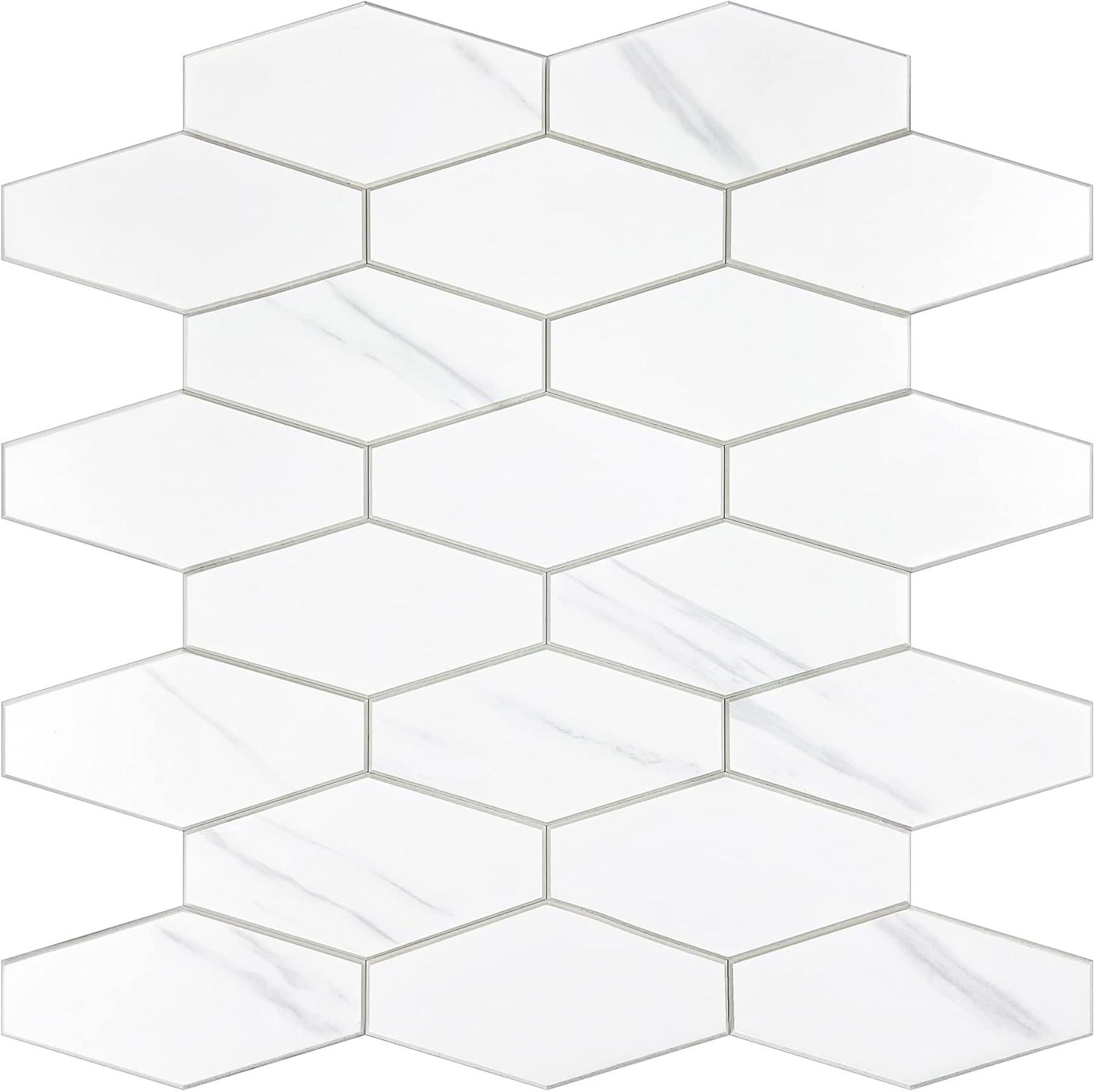 Avant Decor 4'' W x 2'' L Engineered Stone Peel and Stick Mosaic Tile