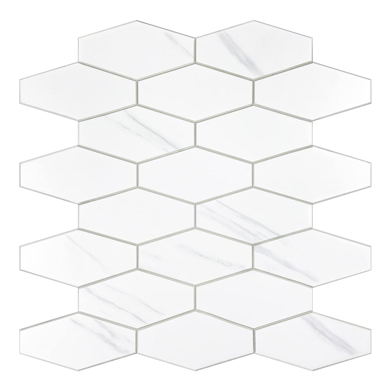Avant Decor 4'' W x 2'' L Engineered Stone Peel and Stick Mosaic Tile