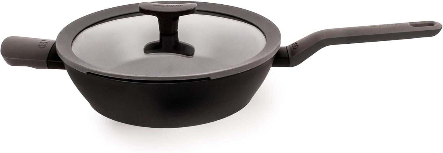 Black 10-Piece Non-Stick Aluminum Cookware Set with Glass Lids