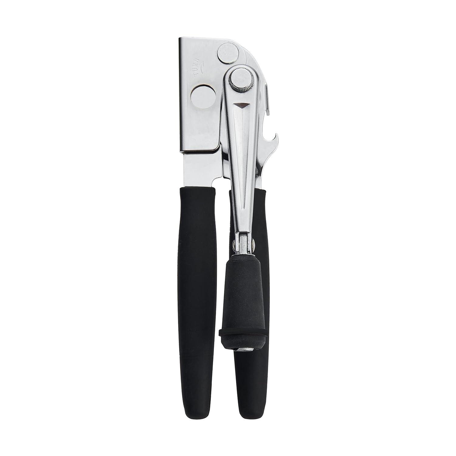 Easy-Crank Can Opener with Folding Crank Handle, Black, 3.50 x 4.50 x 10.50