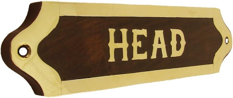 Brass Ships Head Door Sign Maritime Ship's Plaque Nautical Ship Home Wall Decor