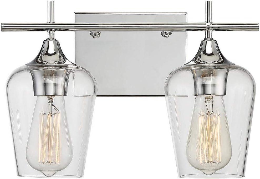 Savoy House Octave 2 - Light Vanity in Polished Chrome