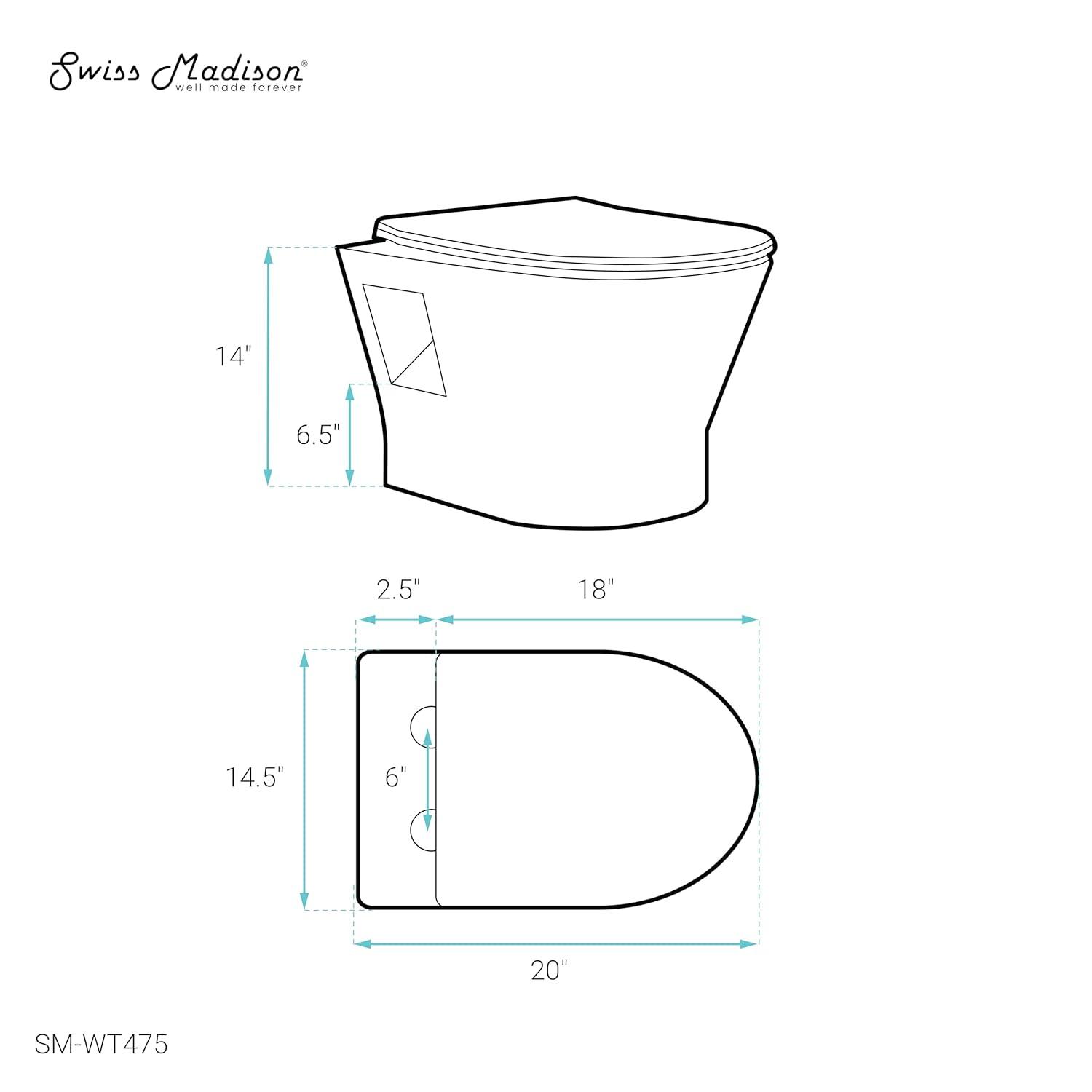 Ivy II Wall-Hung Elongated Toilet Bowl