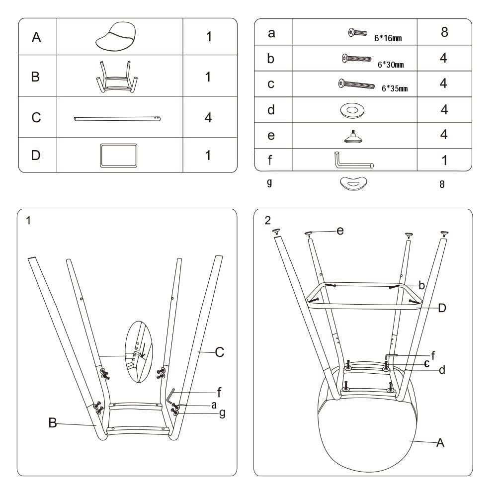CangLong Faux Leather Back and Footrest Modern Counter Stool Chair Height for Pub Coffee Home Dinning Kitchen, Set of 2, Brown