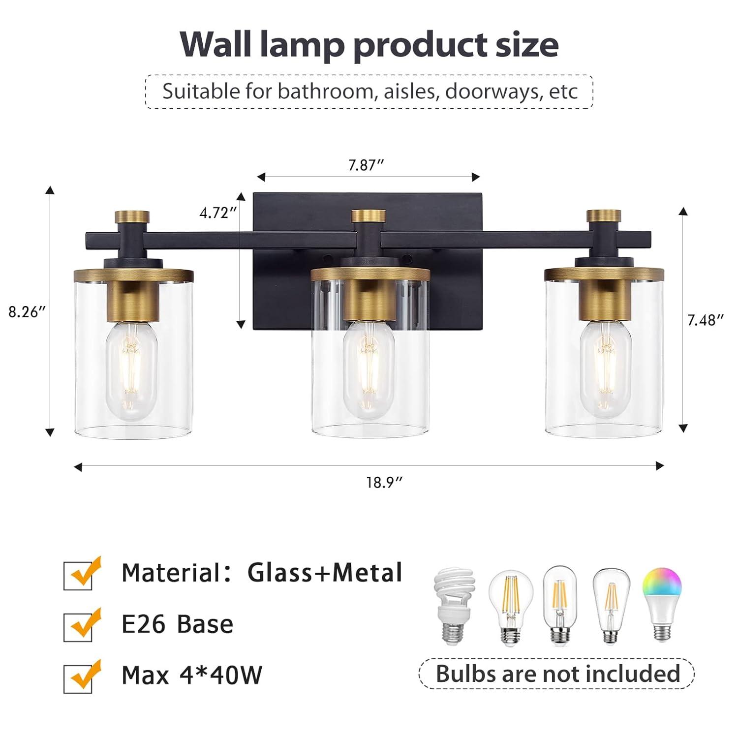 2 - Light Dimmable Vanity Light