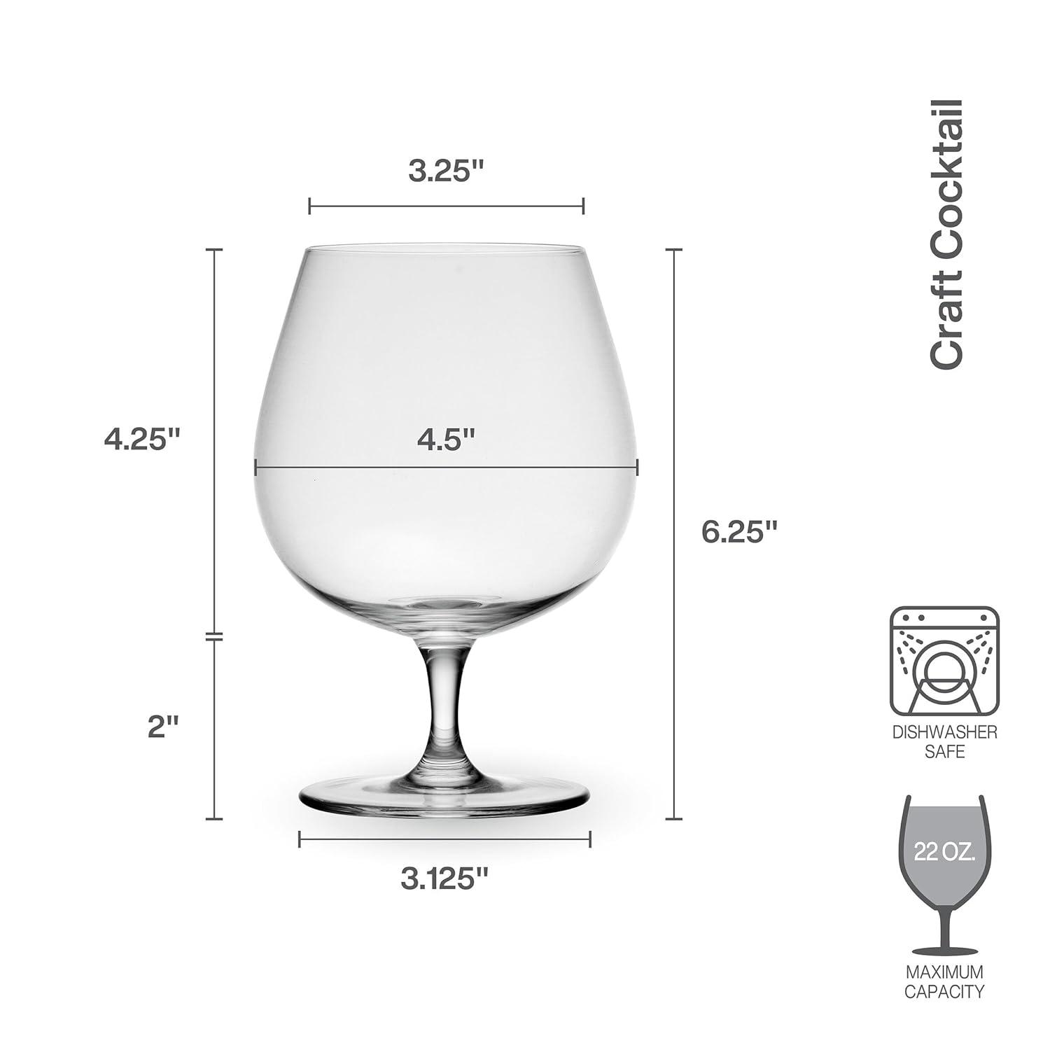 Mikasa Mikasa Craft Cocktail 22 oz. Gin Balloon Glasses (Set of 4)