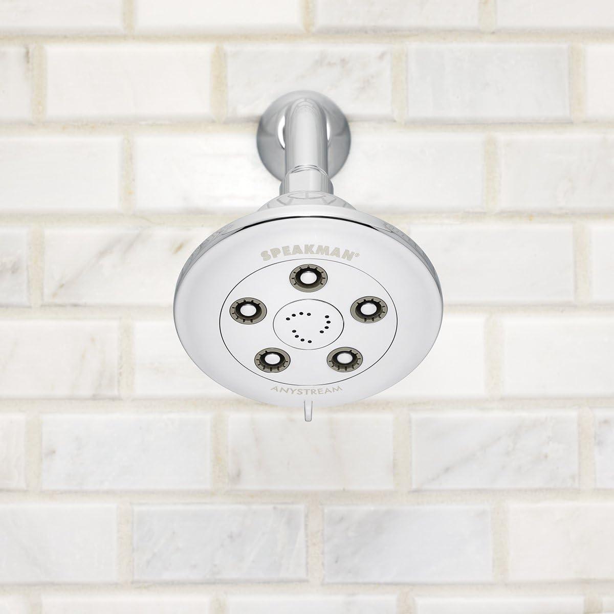 Chelsea 2.0 GPM Round Anystream Multi-Function Adjustable Shower Head