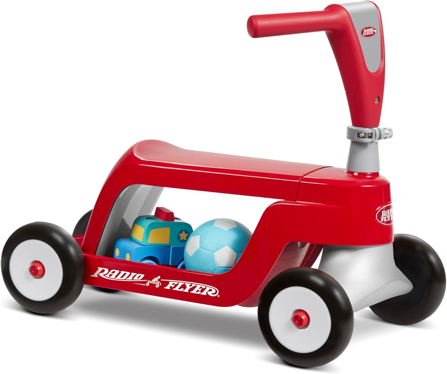 Radio Flyer Scoot 2 Scooter - Red: Steel & Plastic, Ages 1-4, 44.1 lbs Capacity