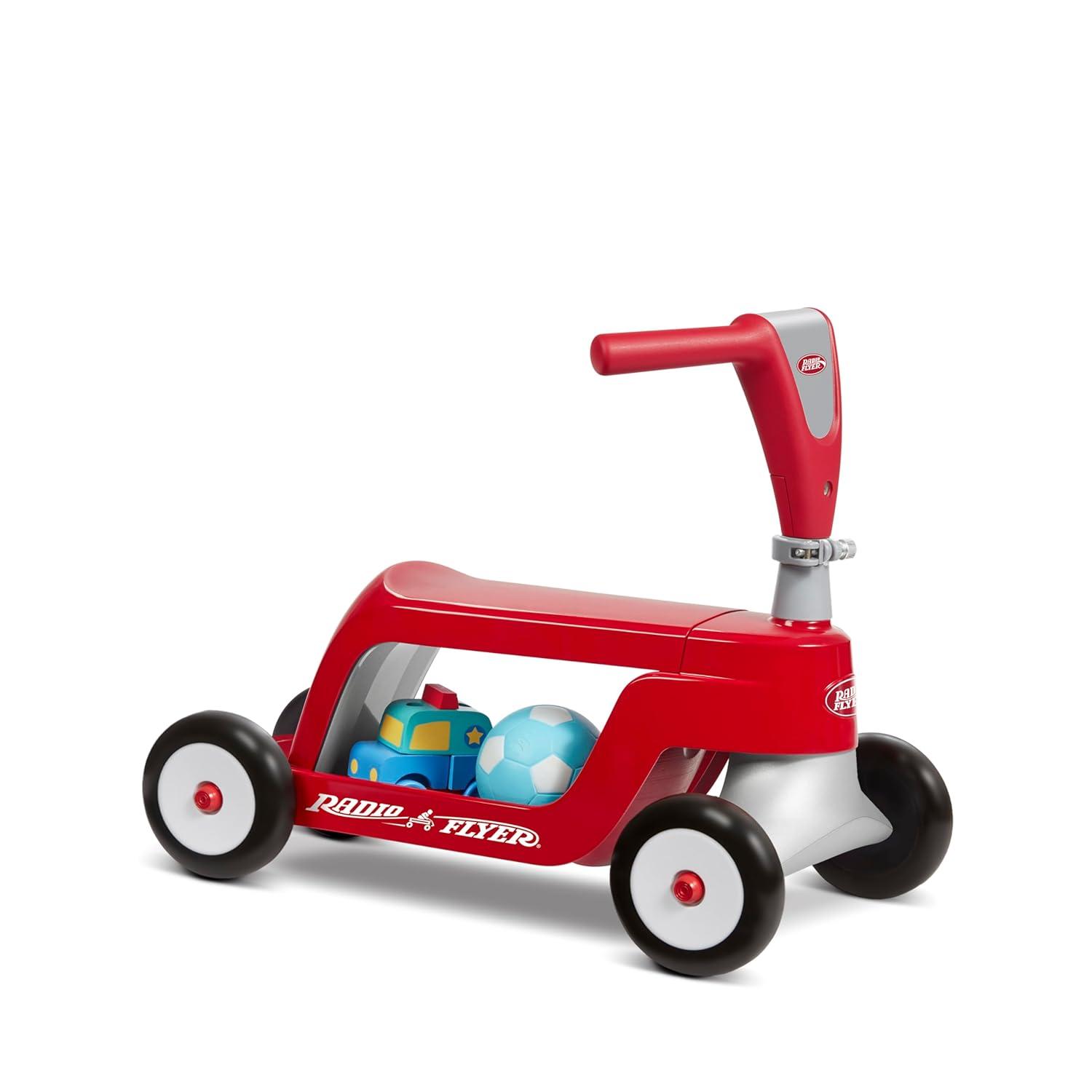 Radio Flyer Scoot 2 Scooter - Red: Steel & Plastic, Ages 1-4, 44.1 lbs Capacity