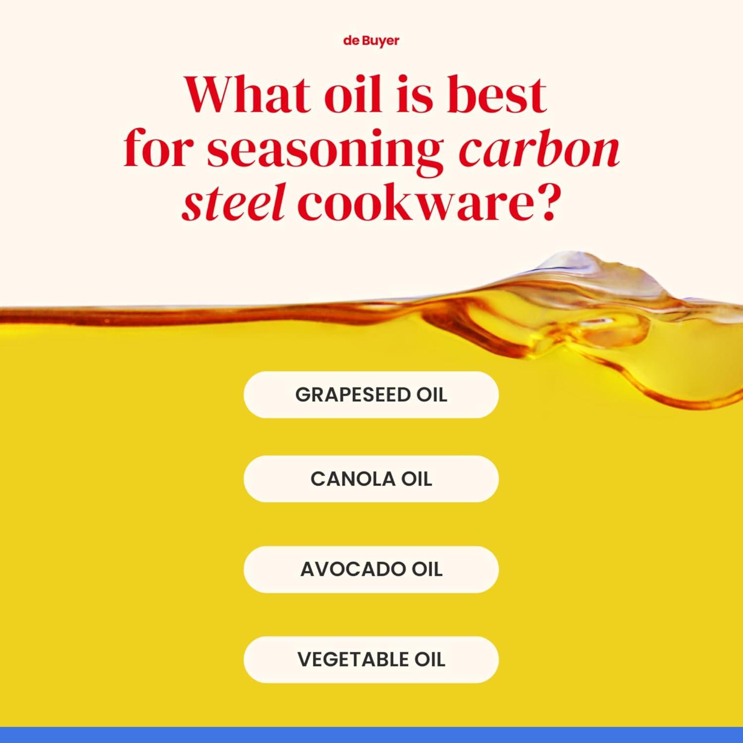 de Buyer - Mineral B Frying Pan - Nonstick Pan - Carbon and Stainless Steel - Induction-ready - 10.25"