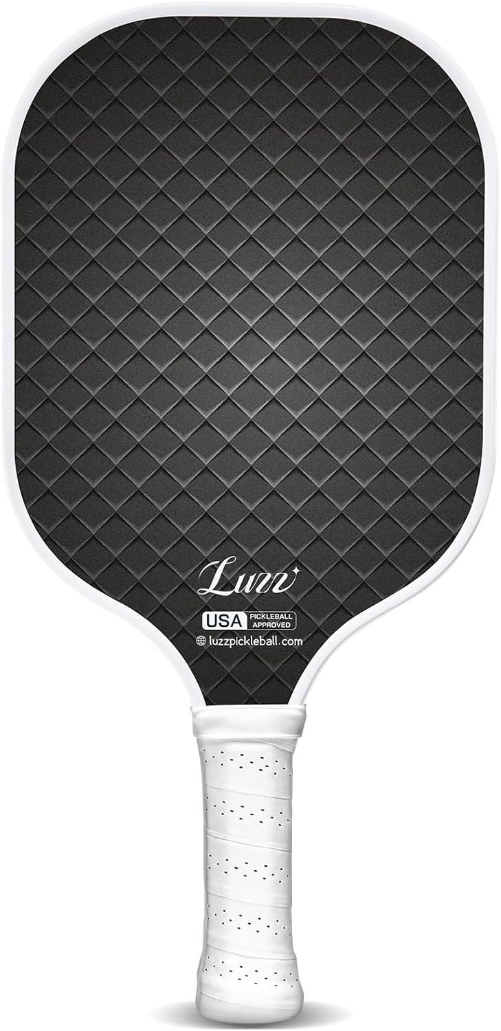 Luzz Pickleball Paddles T700 Carbon Fiber Pickleball Paddle Sandblasted Surface with Honeycomb Core Pickle Ball Rackets for Ultimate Spin & Control