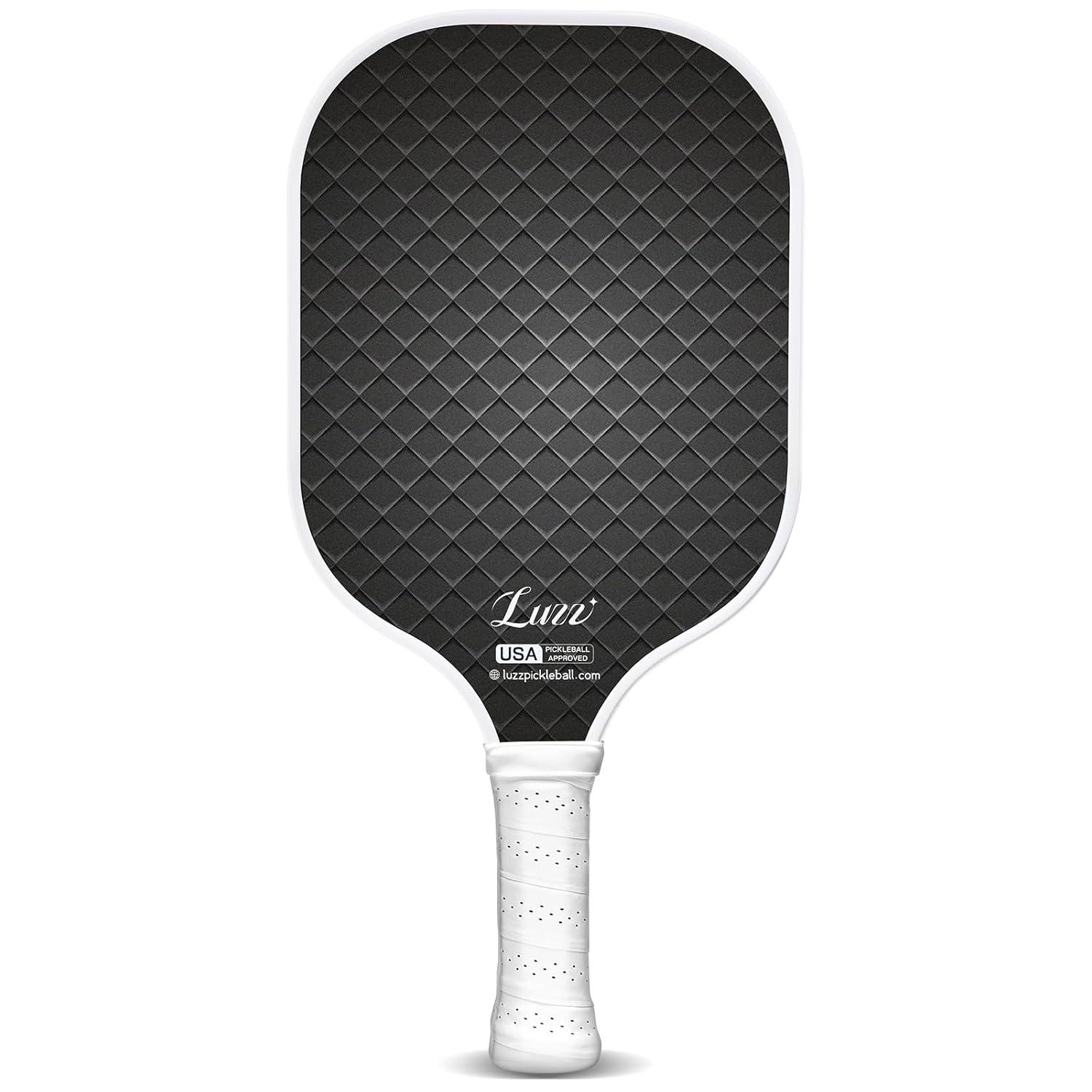 Luzz Pickleball Paddles T700 Carbon Fiber Pickleball Paddle Sandblasted Surface with Honeycomb Core Pickle Ball Rackets for Ultimate Spin & Control