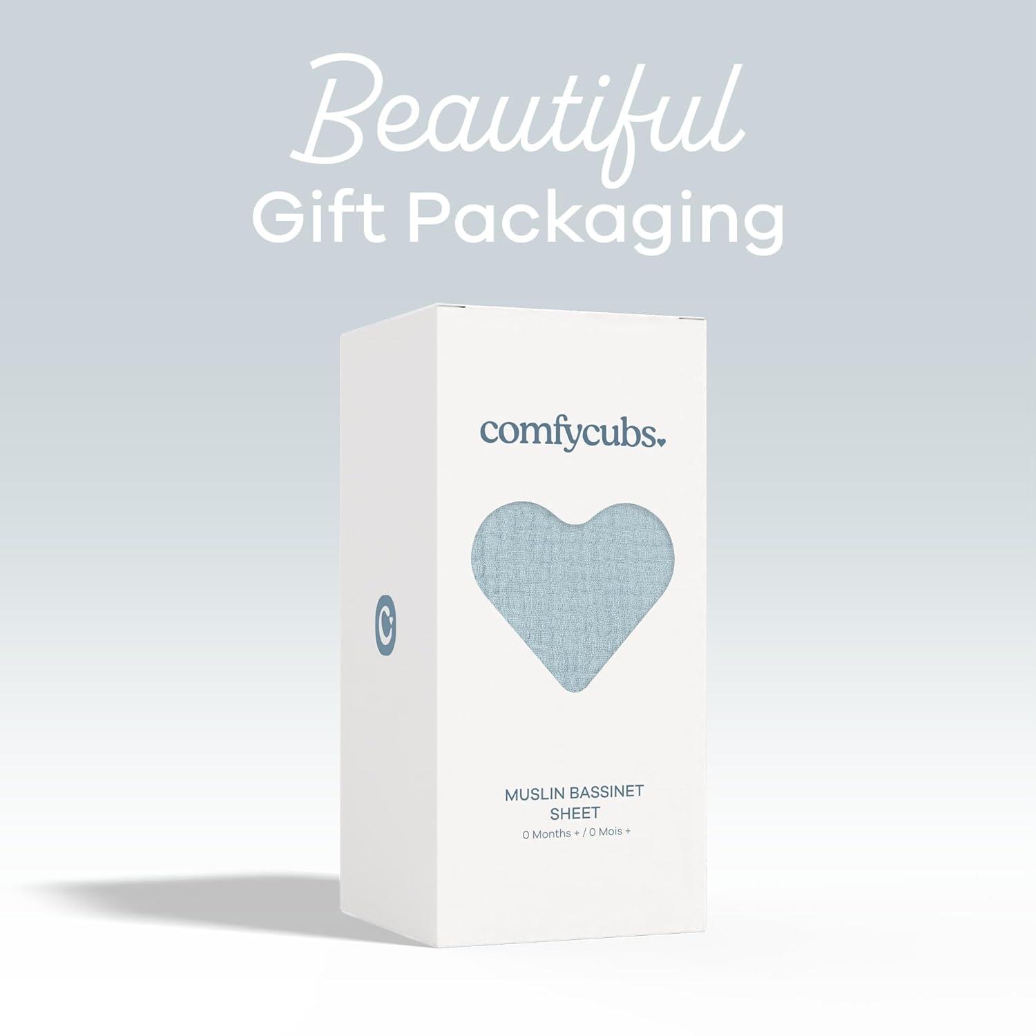 Comfy Cubs Fiited Sheets Cotton Blend Fitted Bassinet Sheet