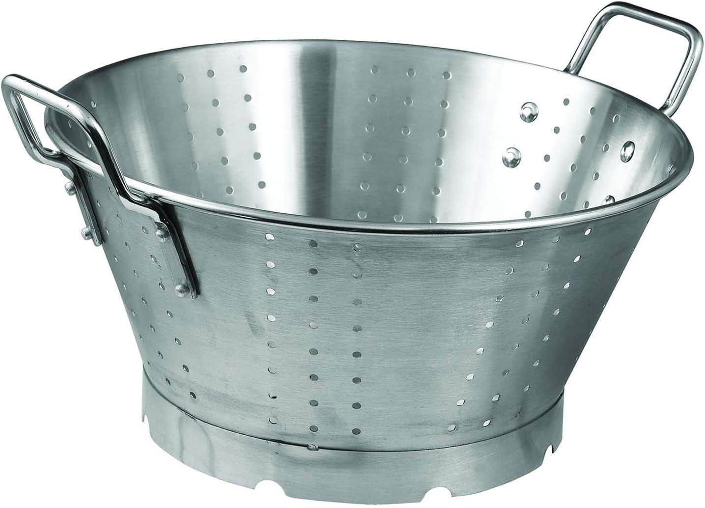 11-Quart Stainless Steel Heavy-Duty Colander with Base