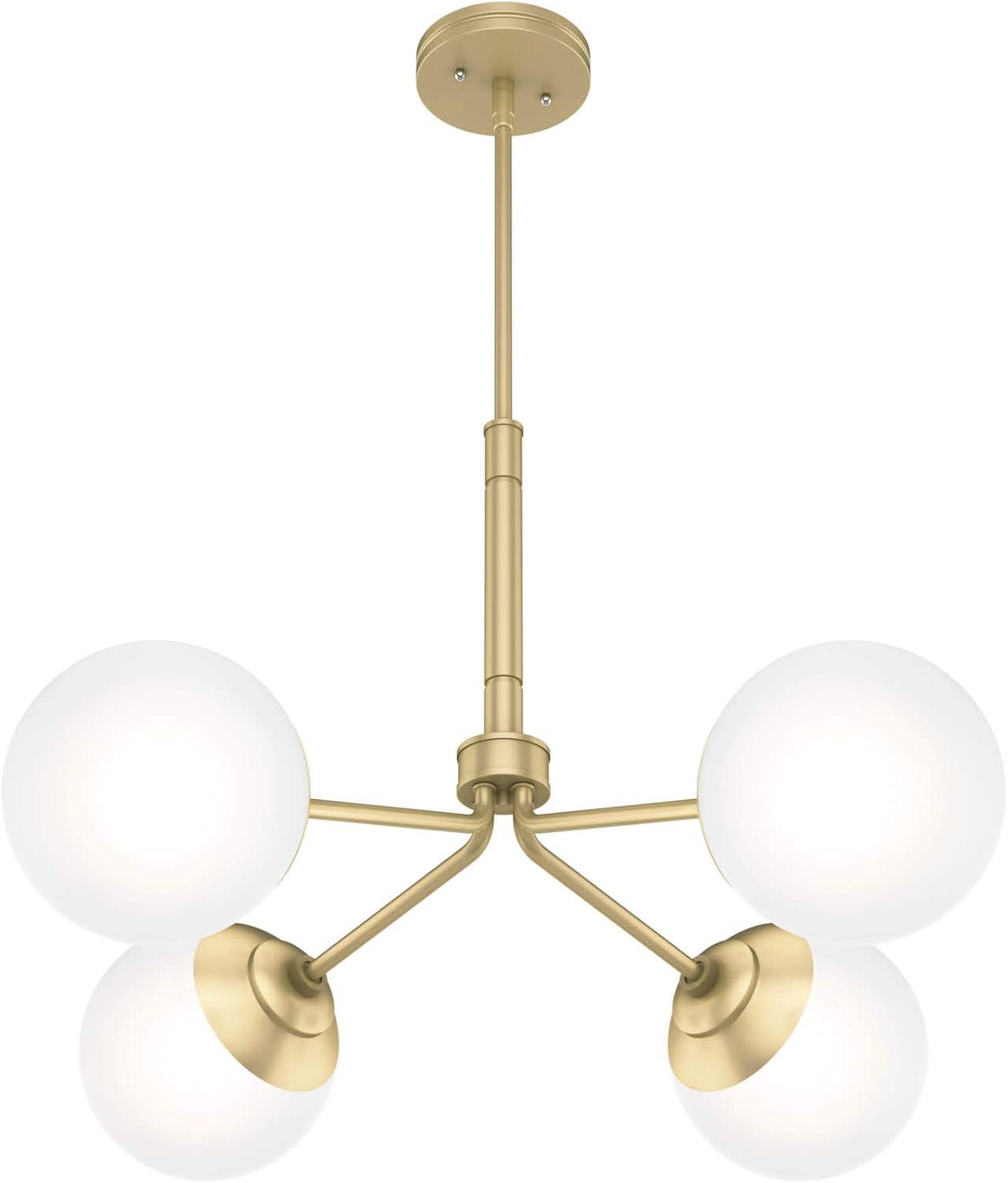 Hepburn 30" Modern Brass Sputnik Sphere Chandelier