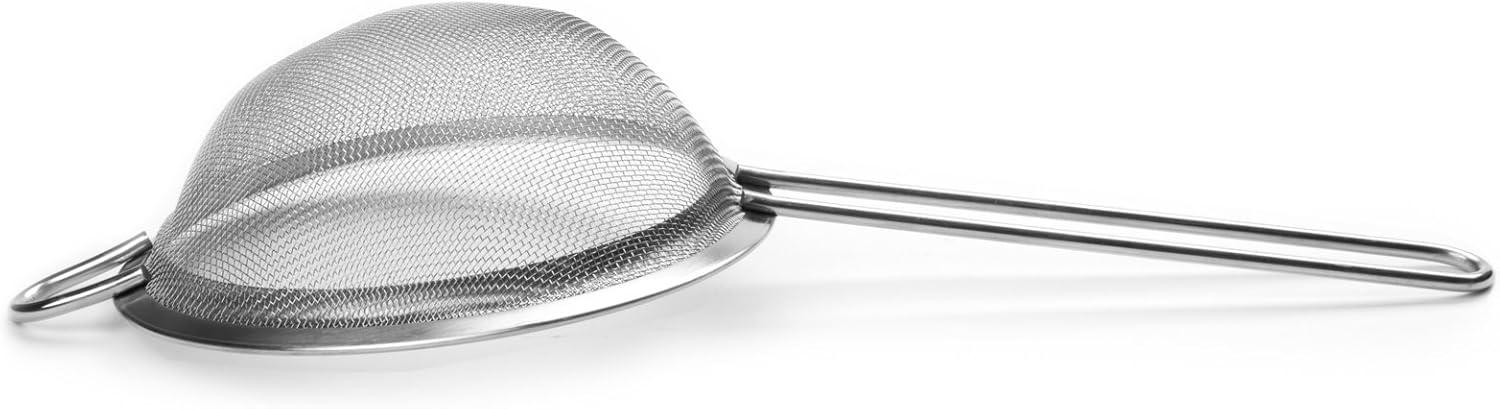 6-Inch Stainless Steel Fine Mesh Strainer with Long Handle