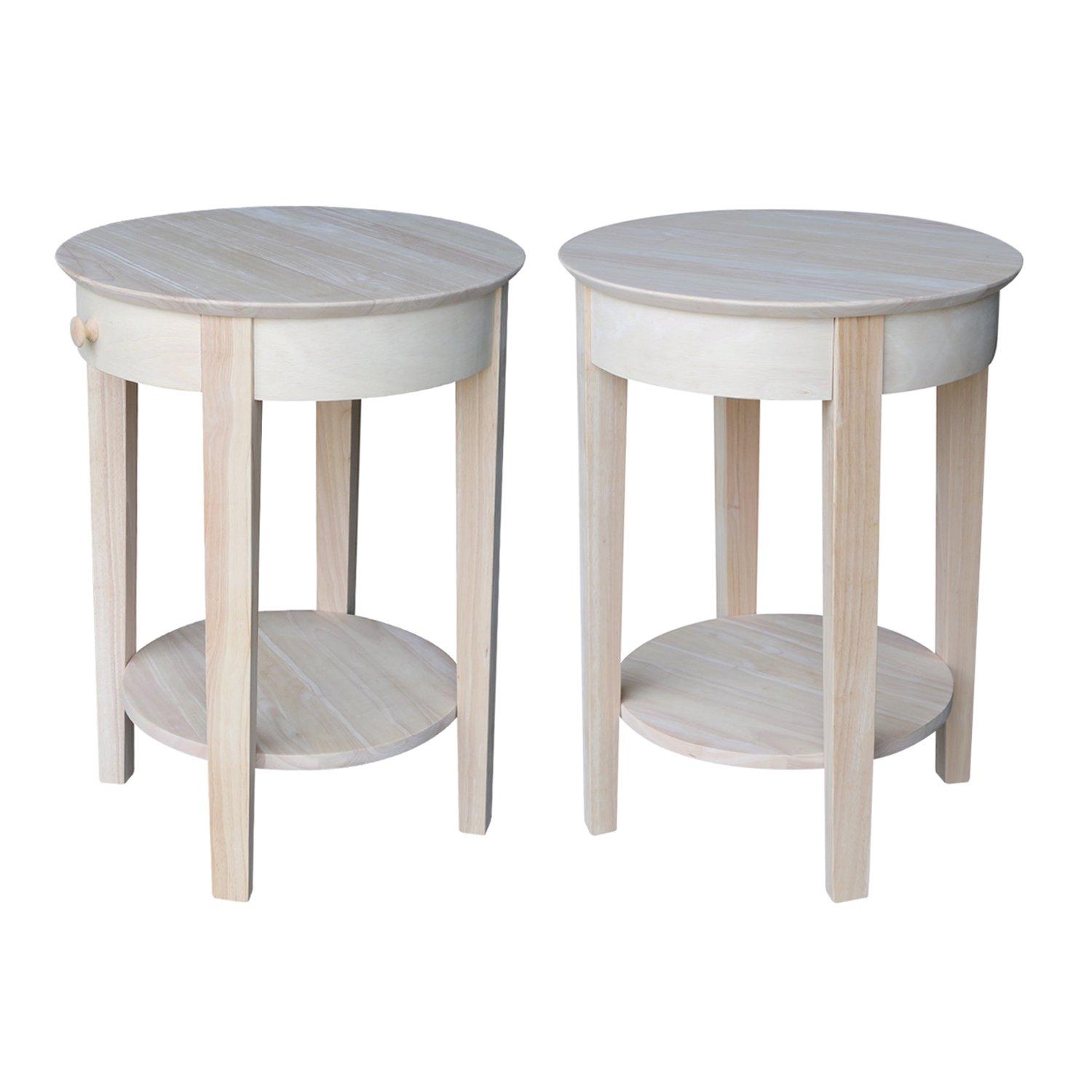 International Concepts Phillips Accent Table Includes Drawer