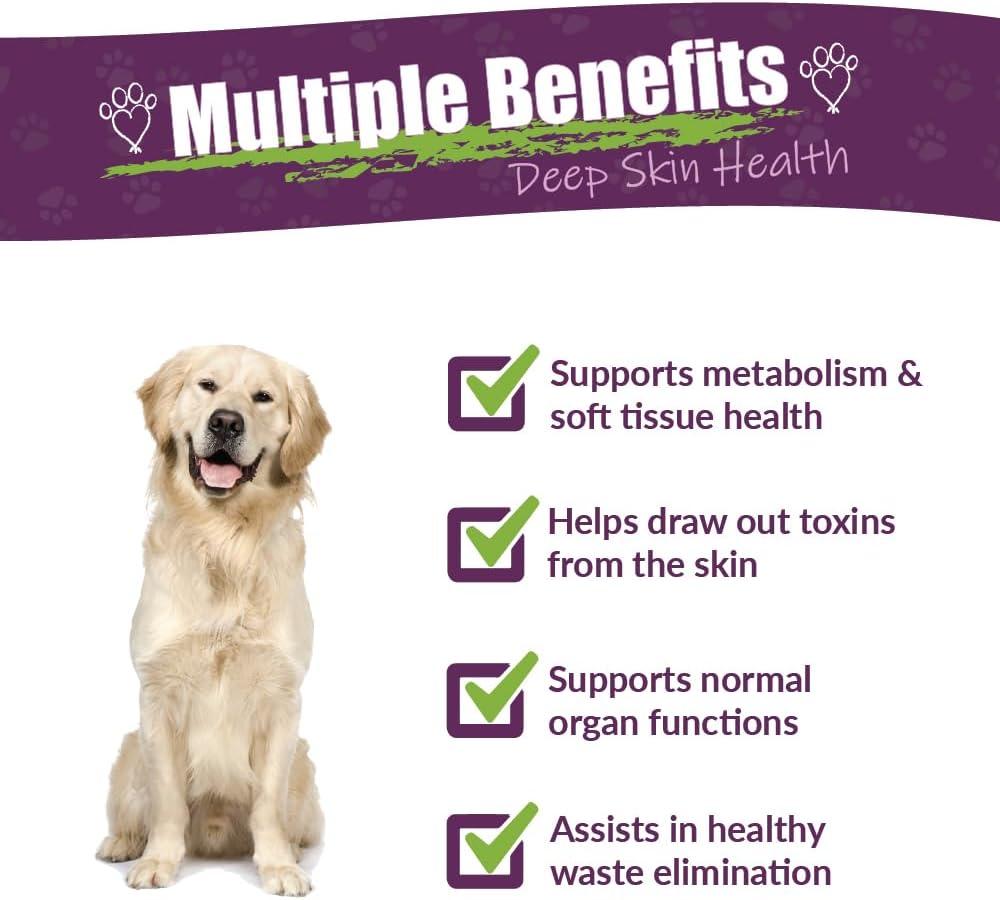 Amber NaturalZ Tumoxil Deep Skin Health Herbal Supplement for Dogs and Puppies | Canine Supplement for Skin and Metabolism Support | 1 Fluid Ounce Glass Bottle | Manufactured In the USA