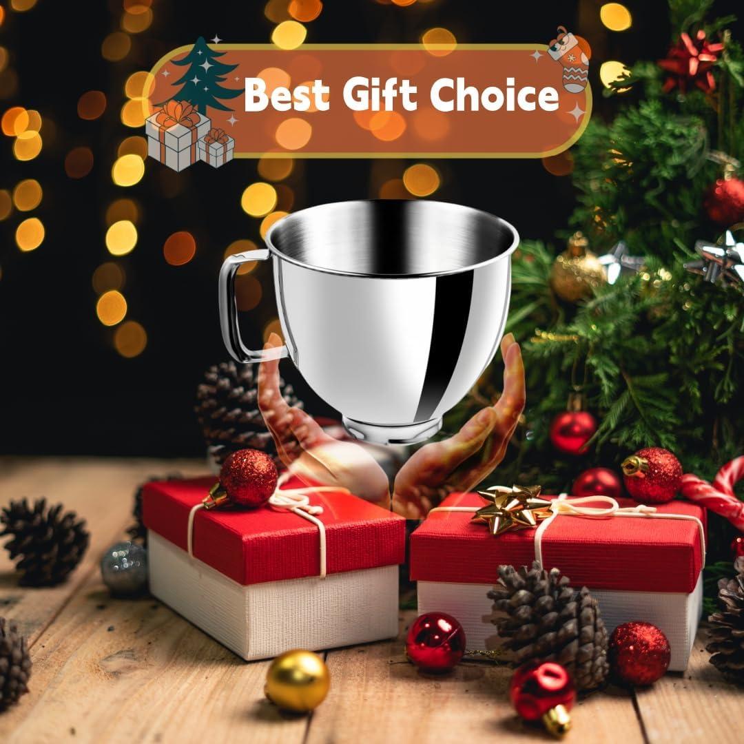 5.5 Quart Stainless Steel Mixing Bowl for KitchenAid Stand Mixers