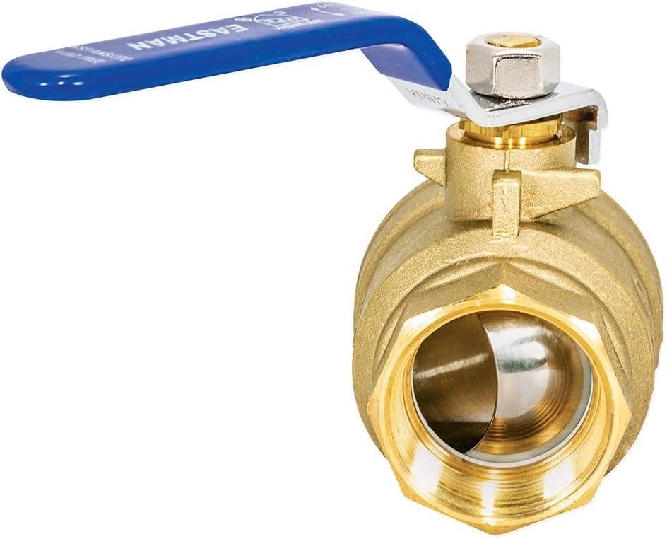 Eastman 20053LF Válvula de Bola de Puerto Completo de Alta Resistencia, IPS de 1-1/2 Pulgadas, Latón