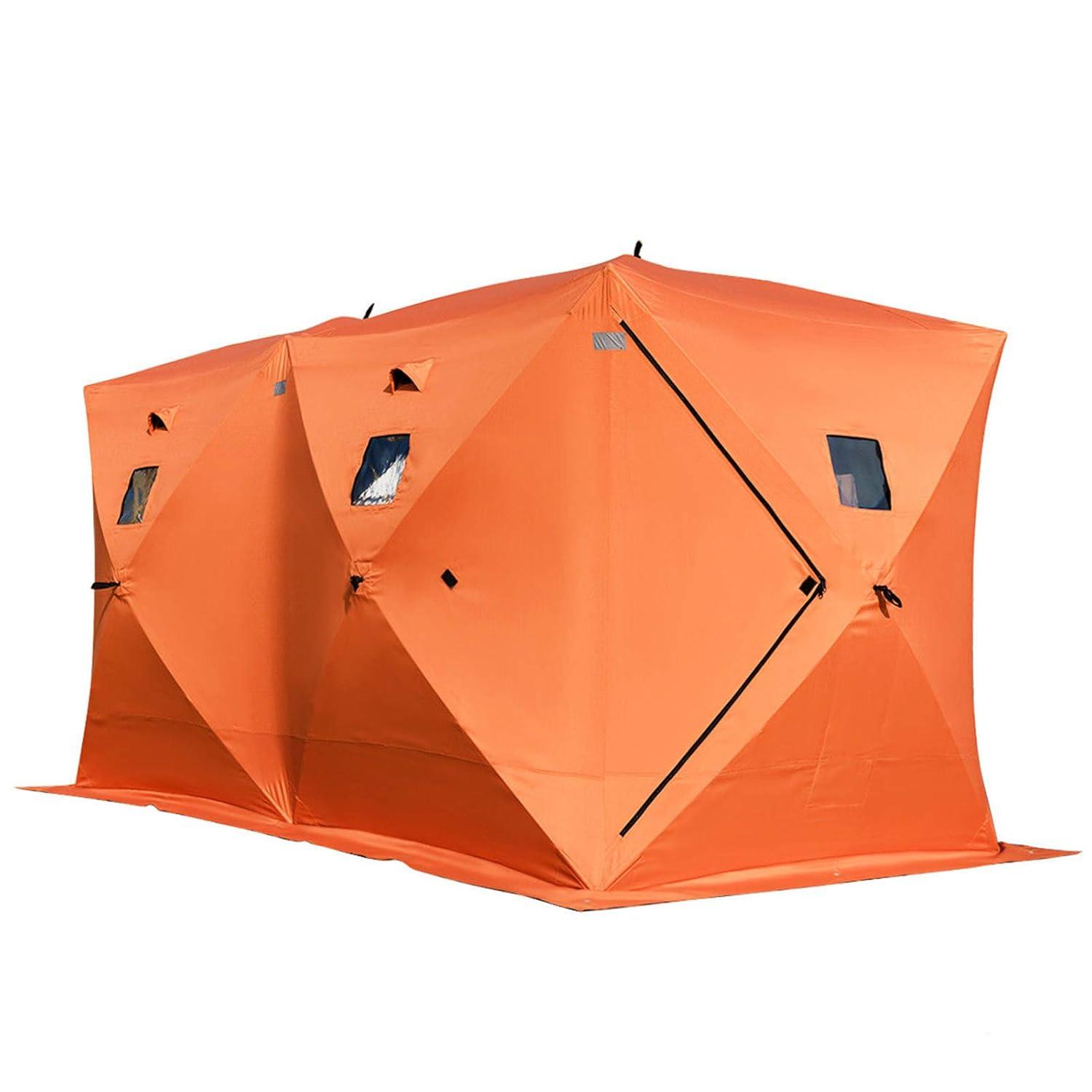 VEVOR 3-4 Person Ourdoor Portable Ice Shelter Pop-Up Ice Fishing Shanty Tent