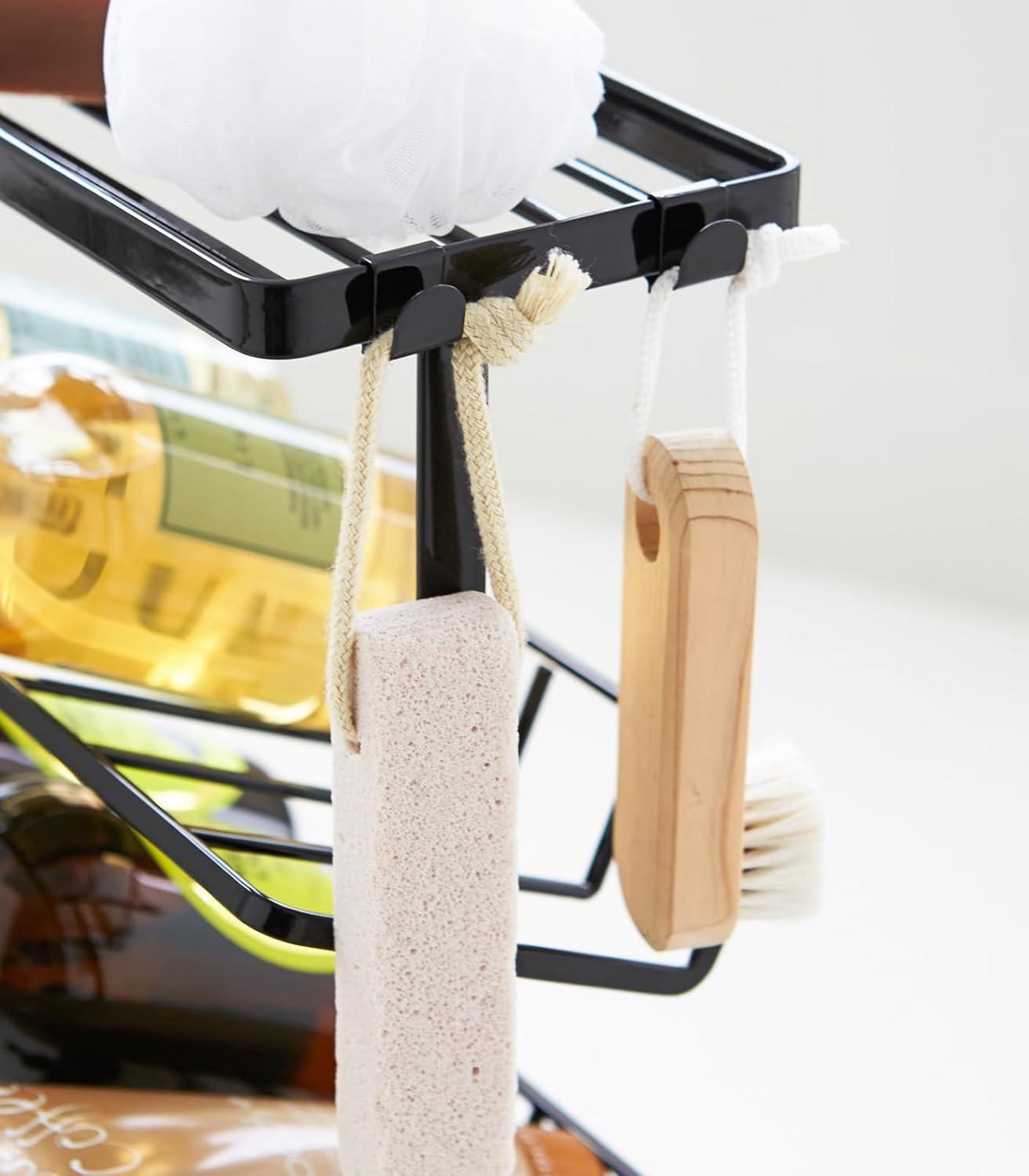 Yamazaki Home Tower Yamazaki Home Free Standing Shower Caddy - Bathroom Organizer Storage Holder, Steel