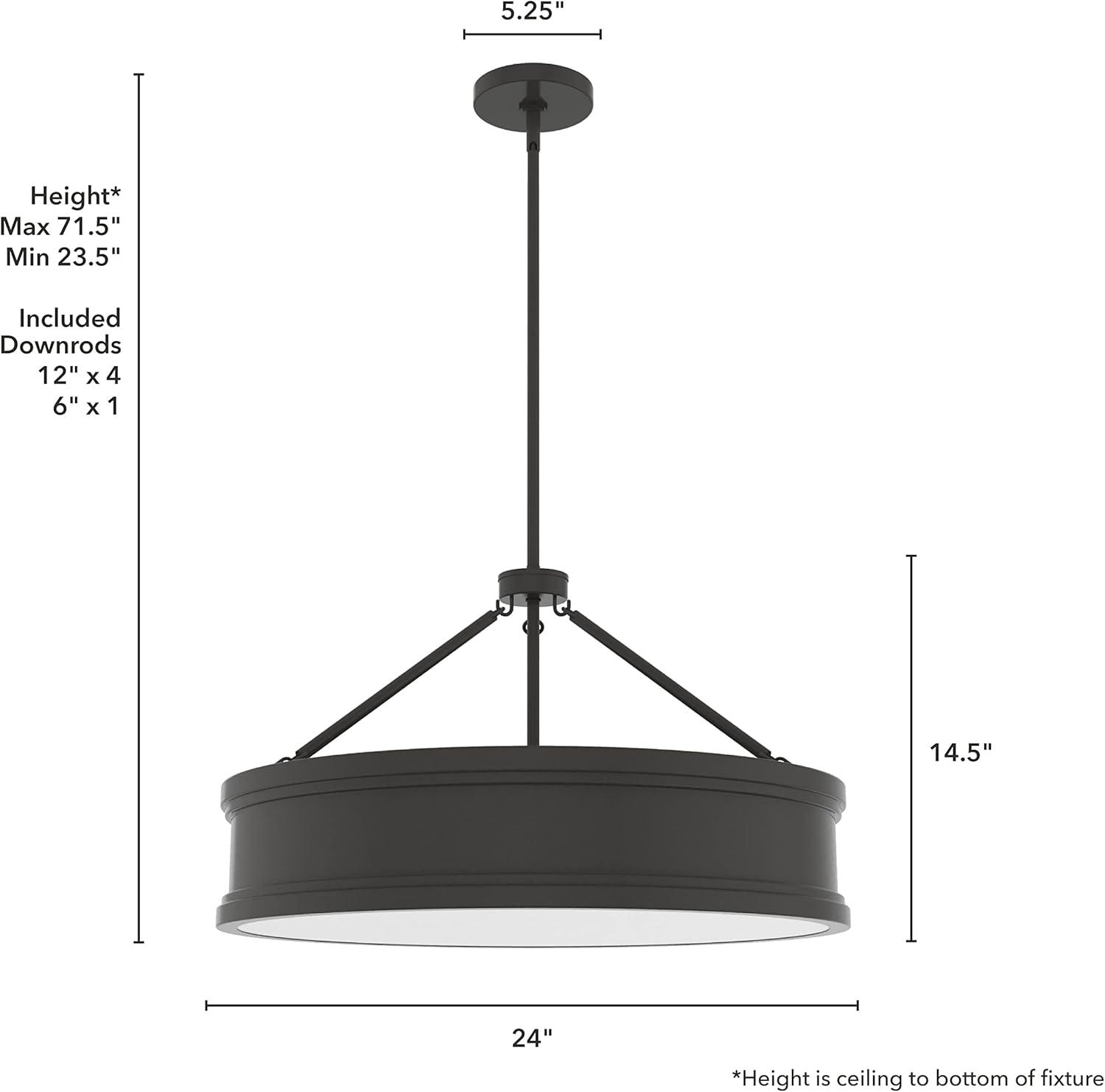 Capshaw 6 Light Pendant 24 Inch Ceiling Light Fixture