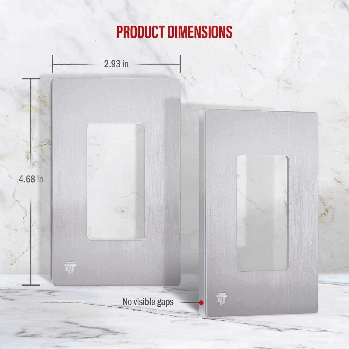 Enerlites No Subject 1 - Gang Rocker Standard Wall Plate