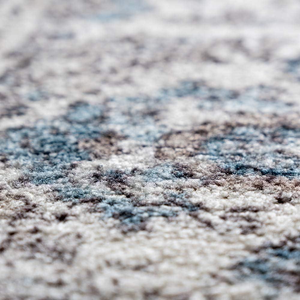 Maples Rugs - Tapestry Farmhouse Washable Indoor Runner Rugs, 2'6 x 10', Taupe/Grey