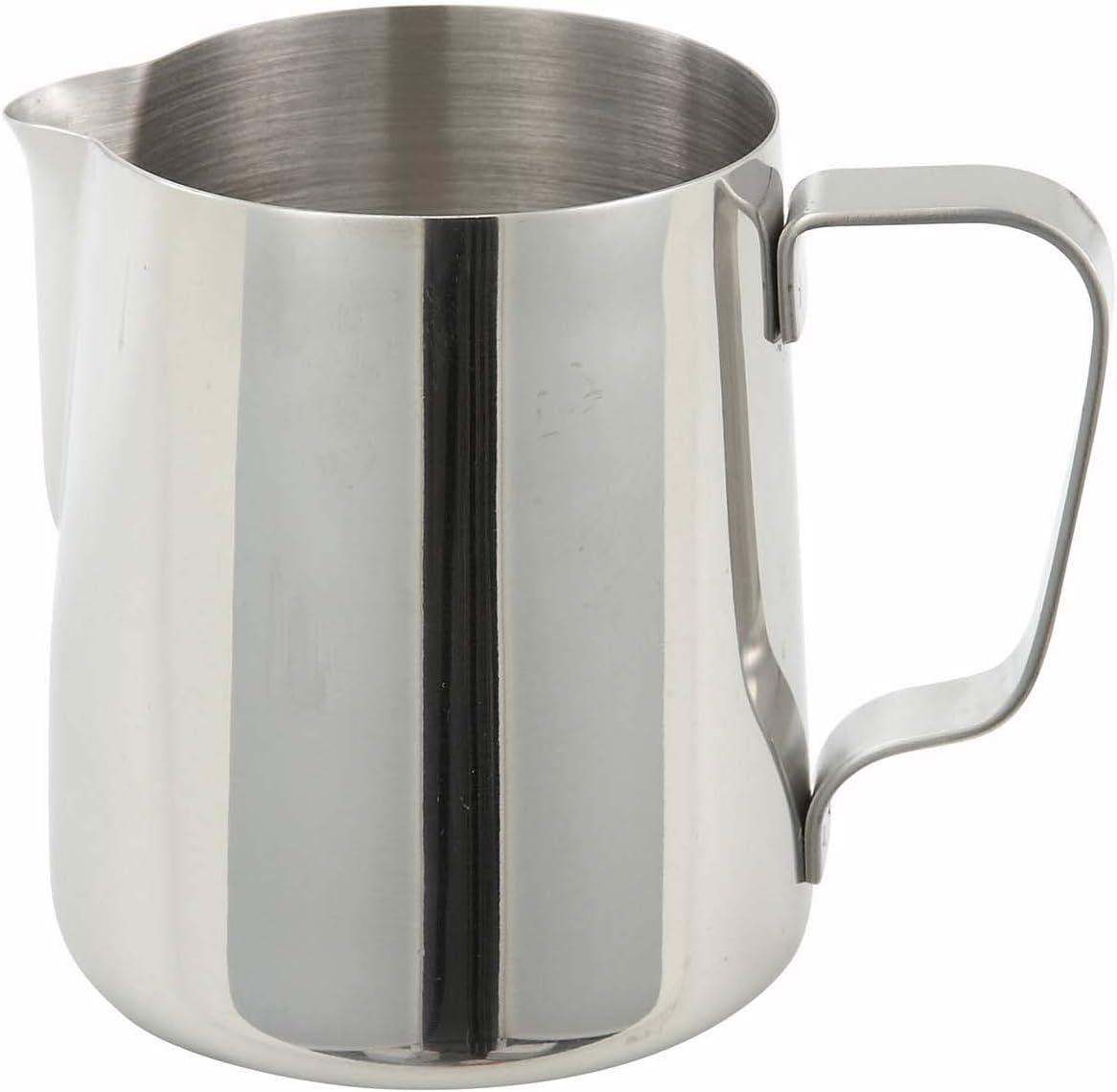 Winco Beverage Frothing Pitcher, Stainless Steel